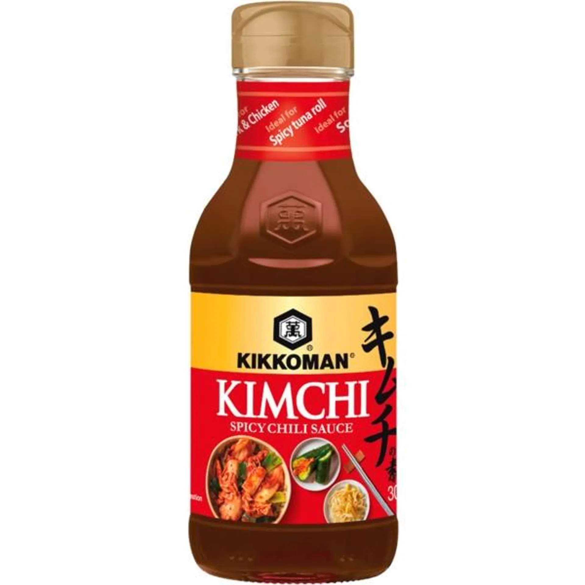 Molho Kimchi Spicy garrafa 300 g Kikkoman