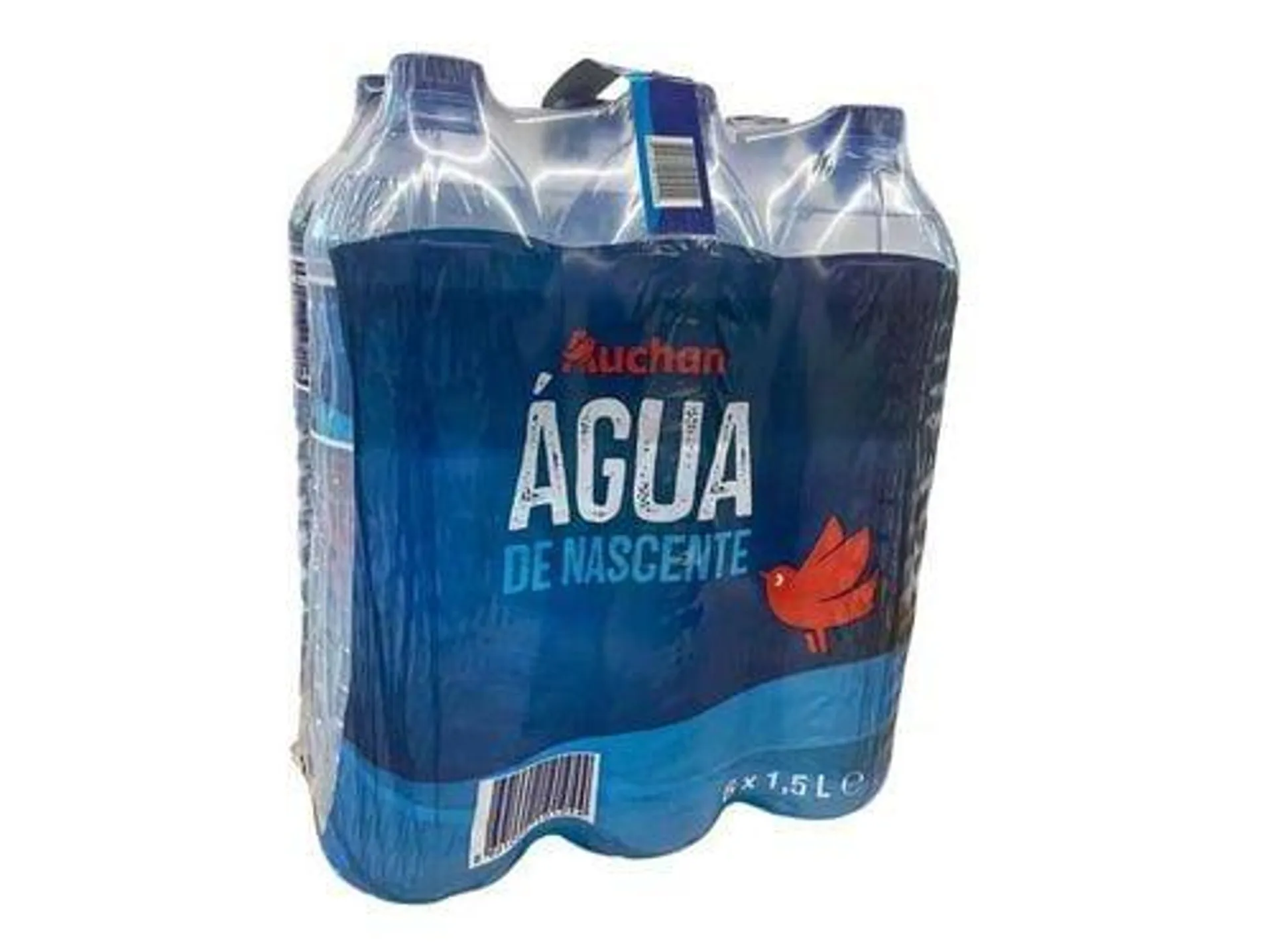 água auchan da nascente 6x1.5l