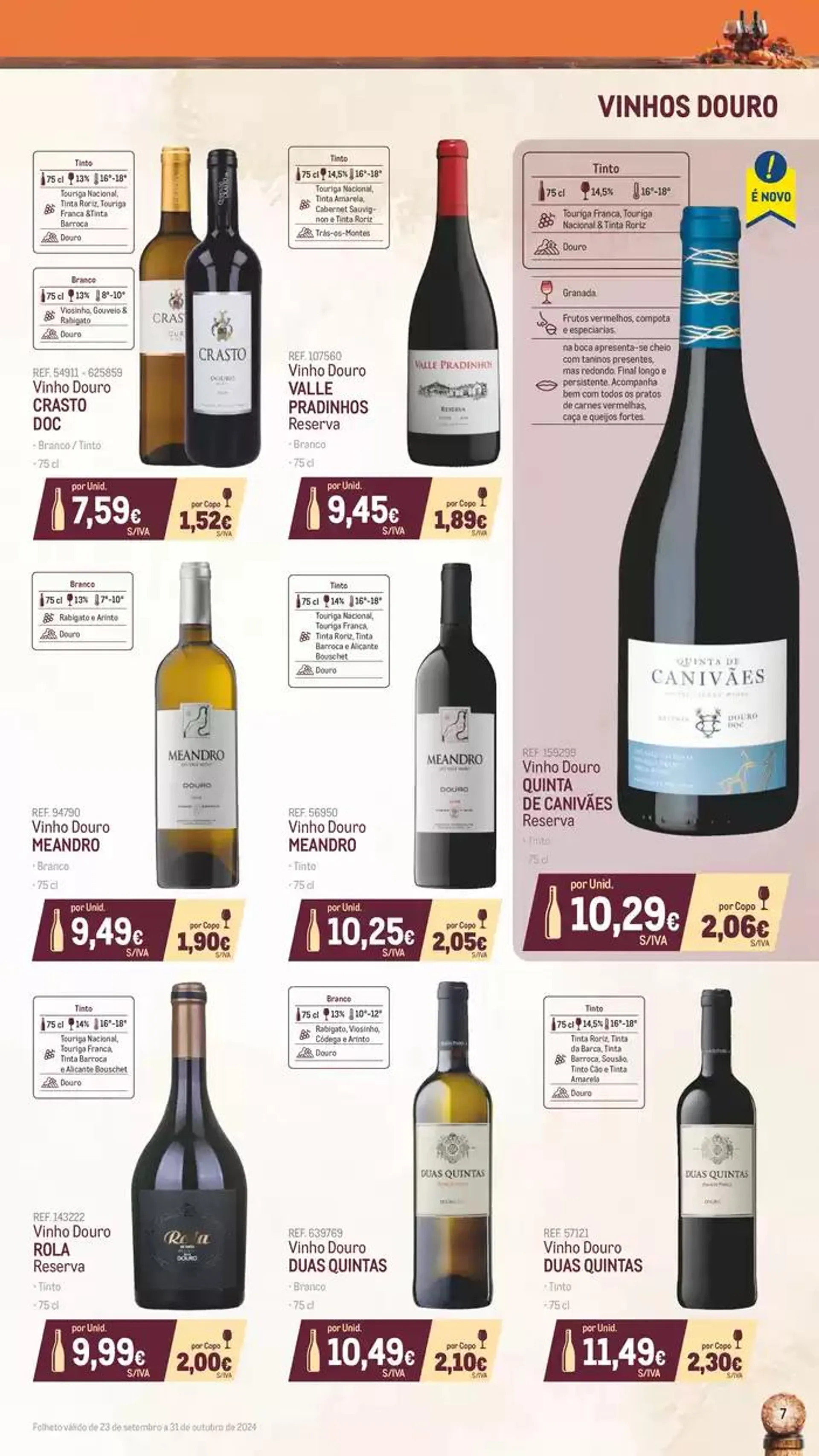 Folheto Catálogo de Vinhos, Queijos e Enchidos de 8 de outubro até 31 de outubro 2024 - Pagina 7