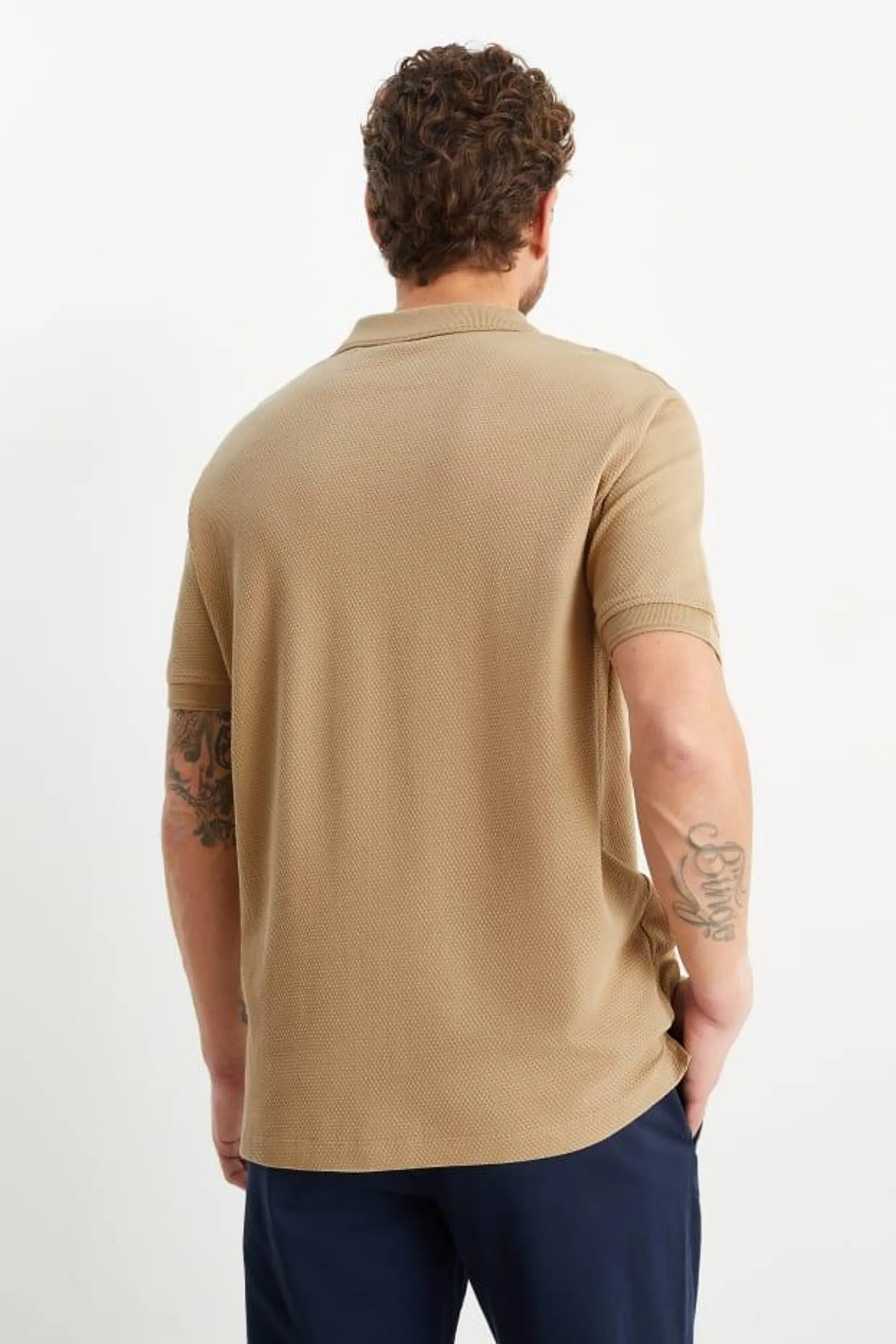 Polo shirt - textured