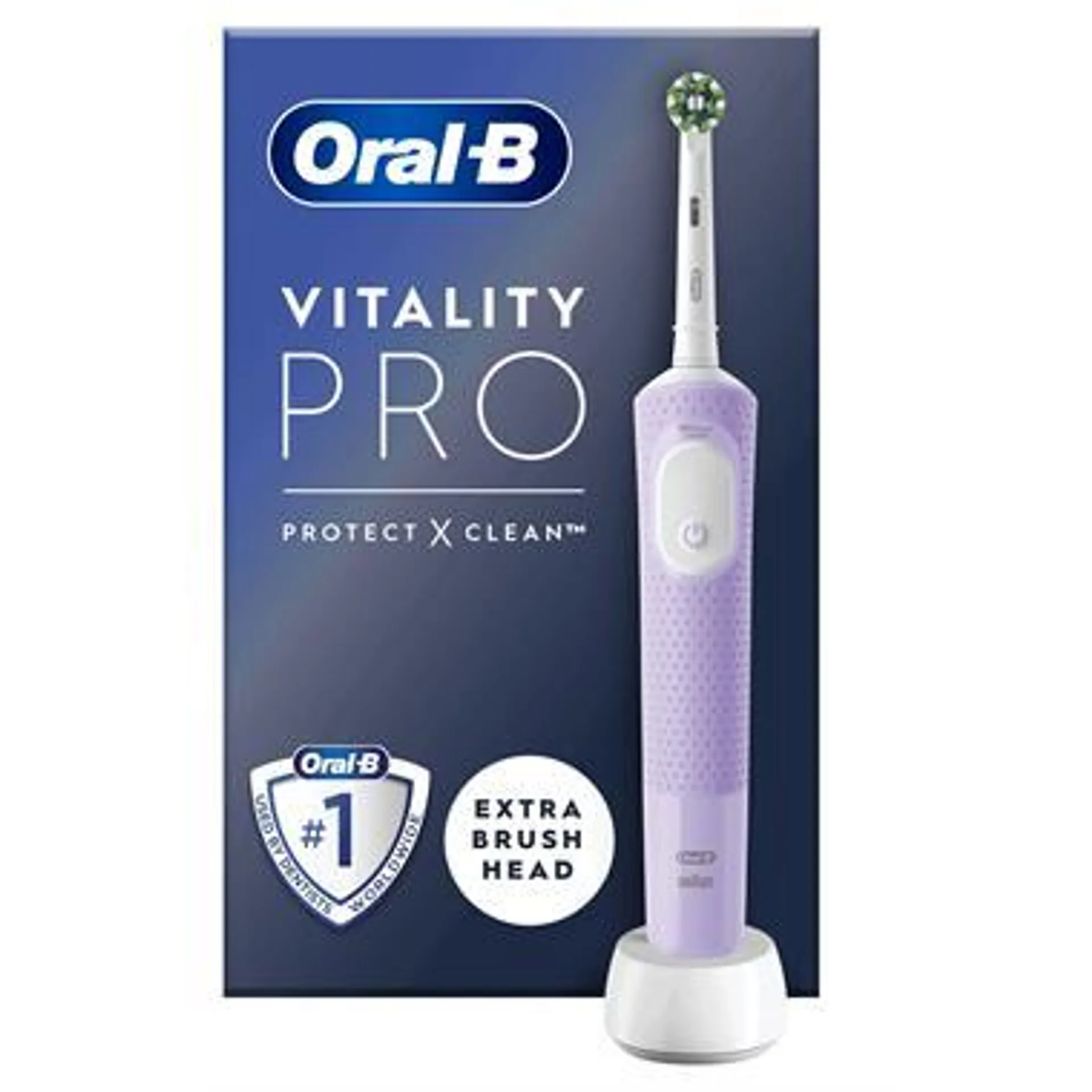 ESCOVA DE DENTES ELÉTRICA ORAL-B VITALITY PRO LILAS ( Recarregável - Lilás - Tecnologia de limpeza 2D - 3 modos ... )