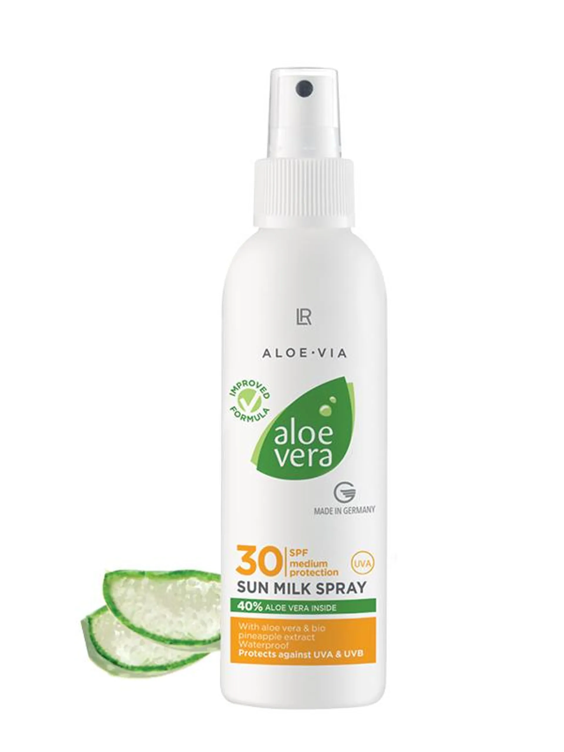 Aloe Vera Spray de leite solar FPS 30
