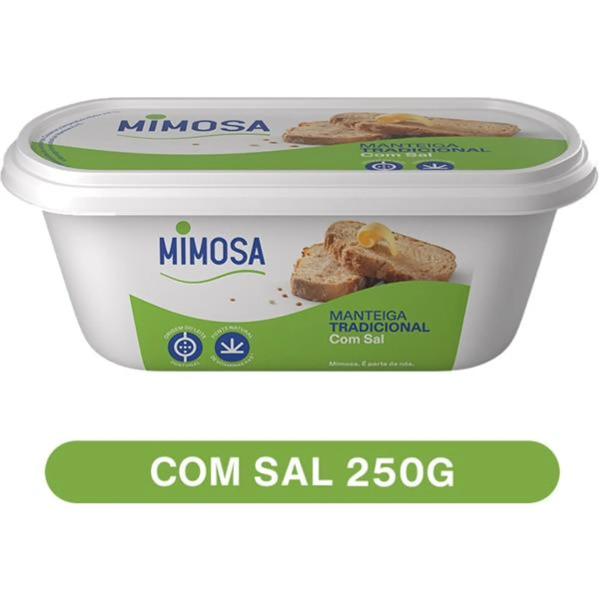 Manteiga com Sal embalagem 250 g Mimosa