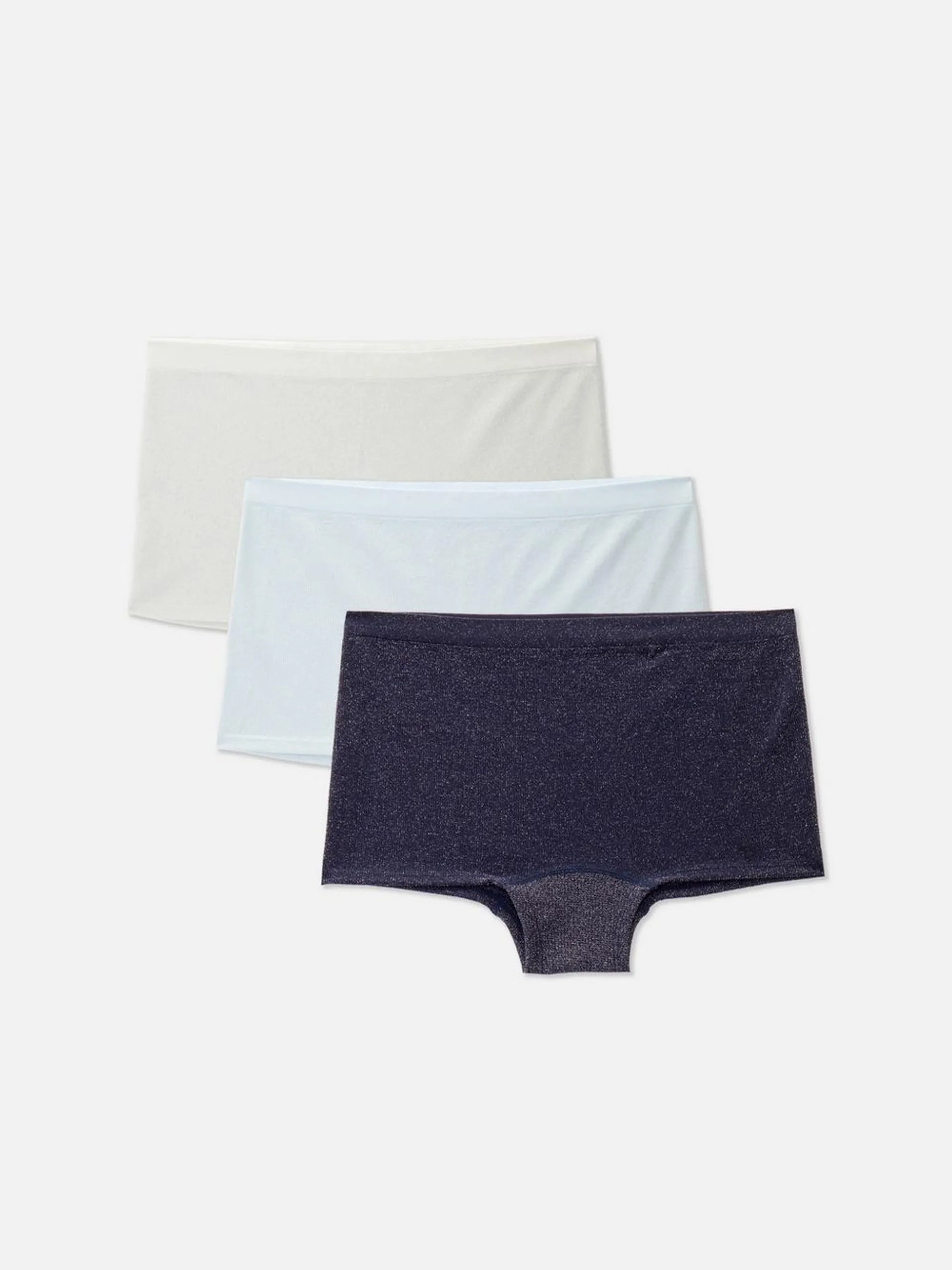 Pack 3 boxers cintura subida s/ costuras