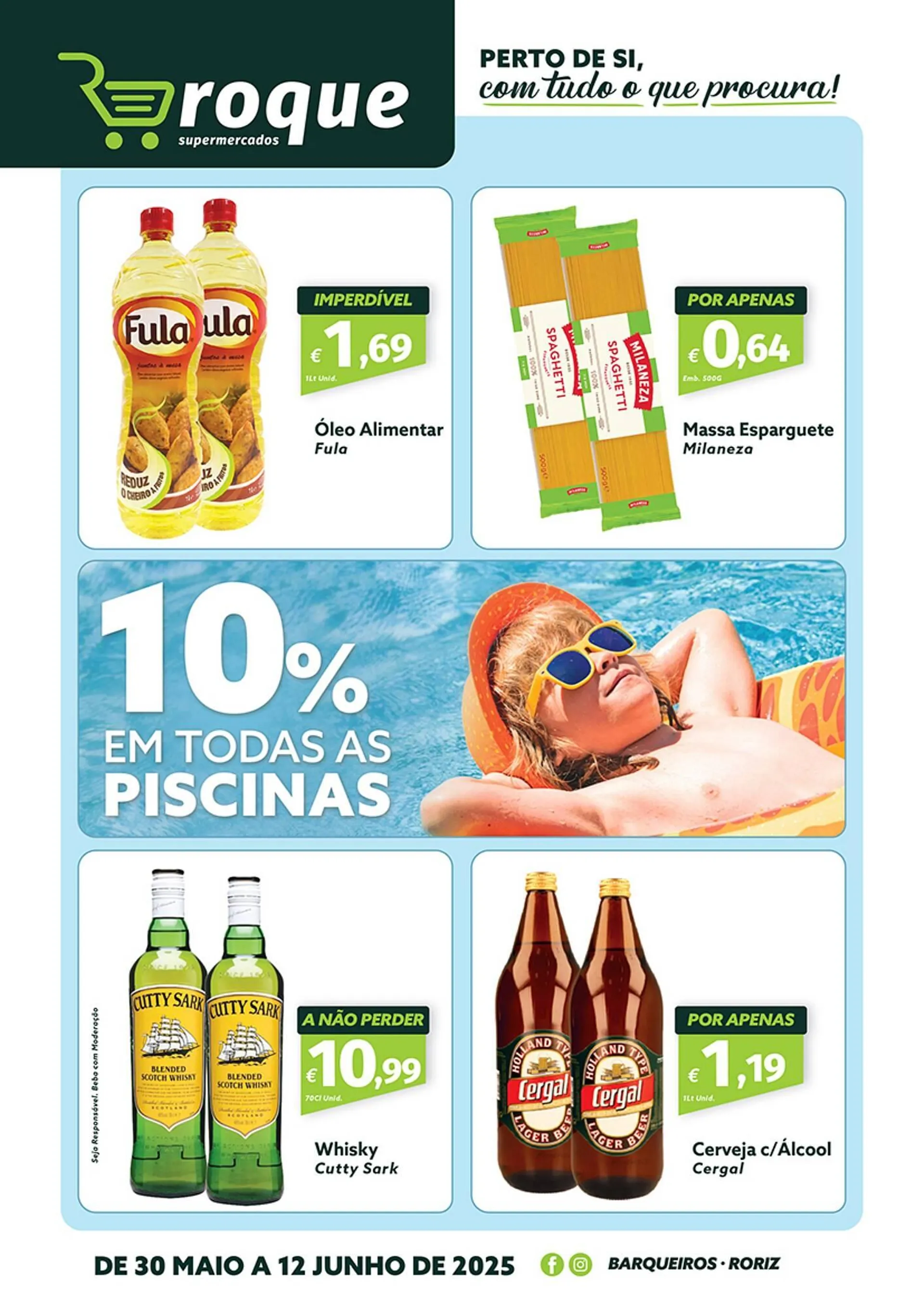 Folheto Folheto Roque Supermercados de 30 de maio até 12 de junho 2025 - Pagina 1