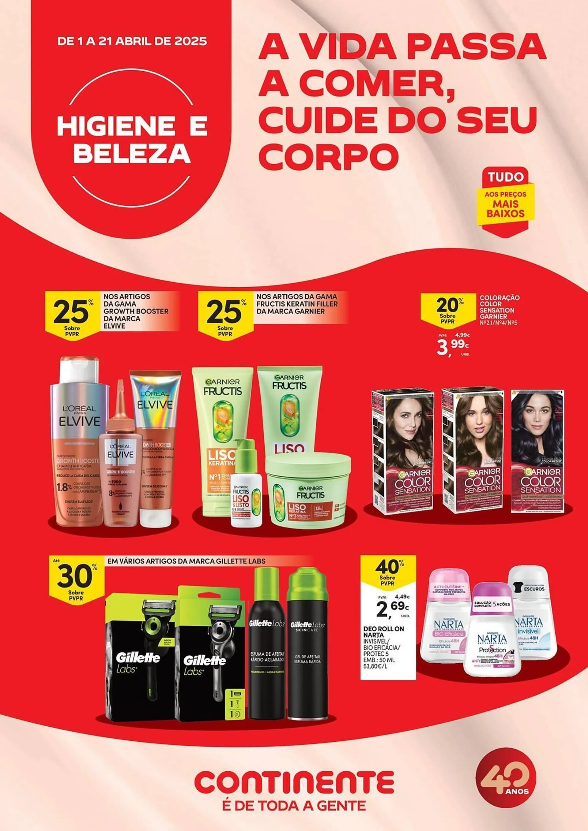Folheto Folheto Continente de 4 de abril até 21 de abril 2025 - Pagina 1