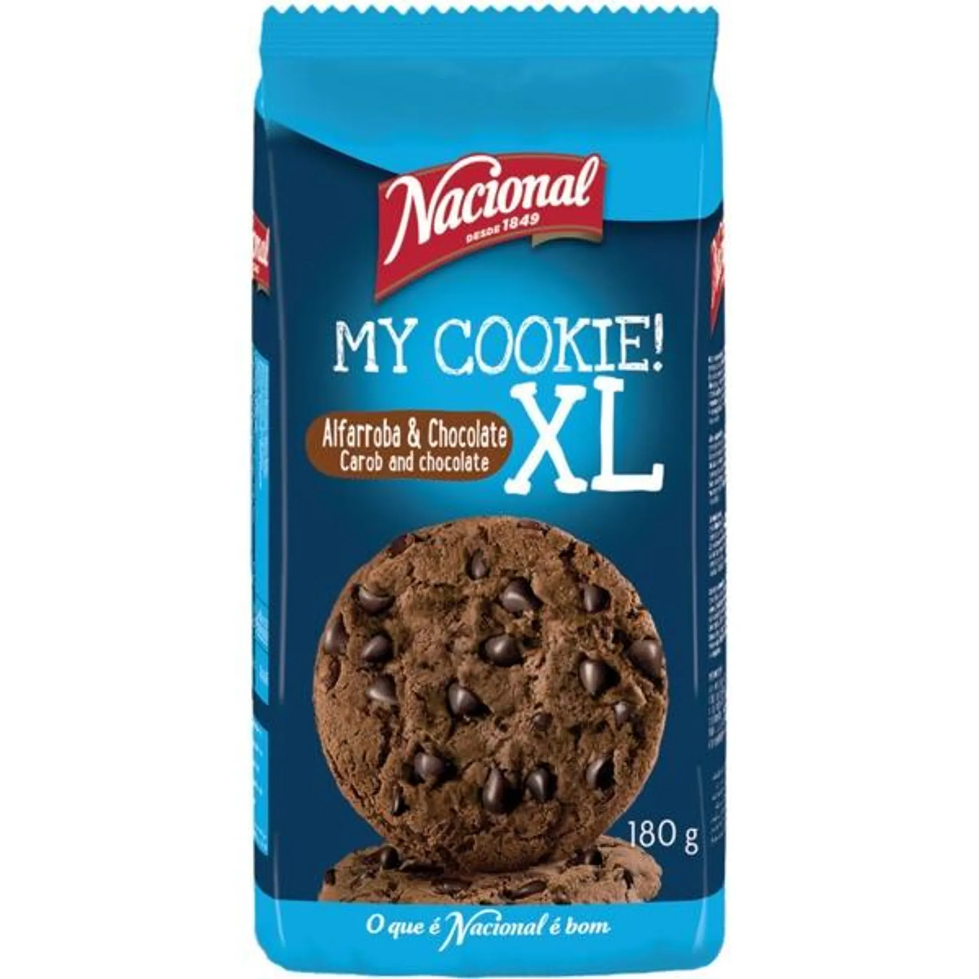 Cookies XL com Pepitas de Chocolate e Alfarroba