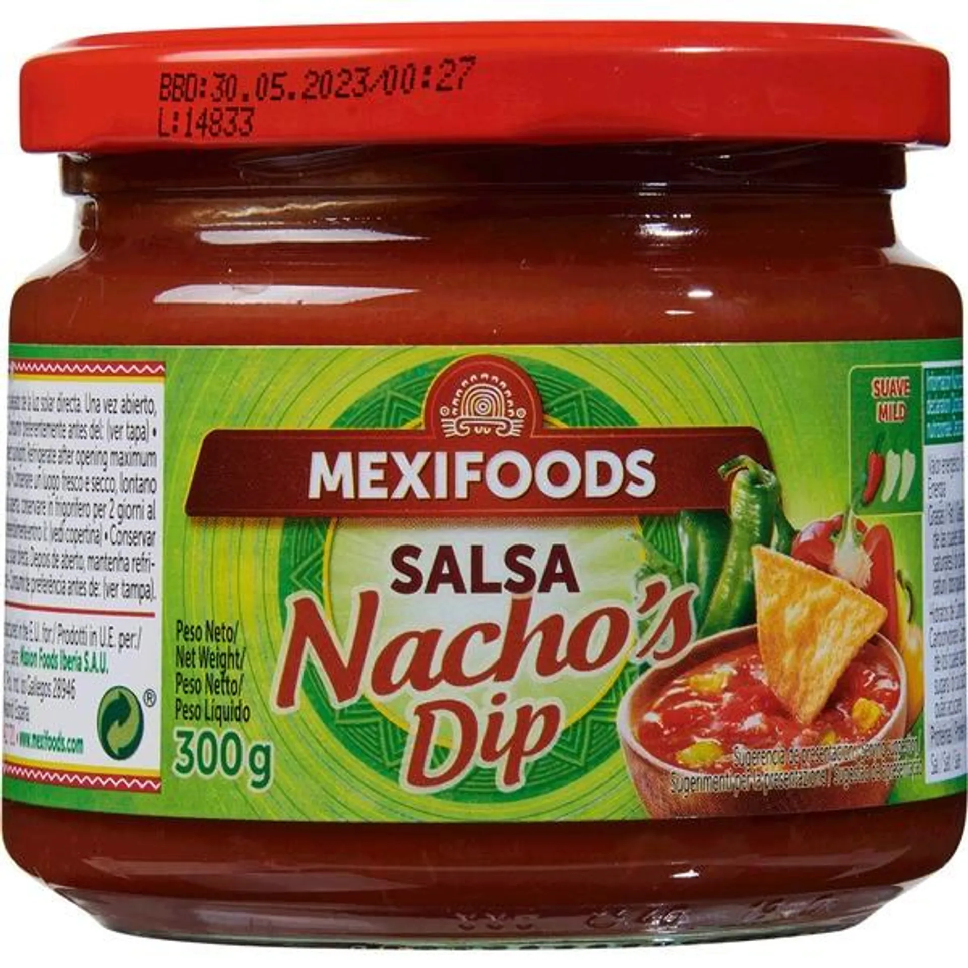 Molho Dip para Nachos embalagem 300 g Mexifoods