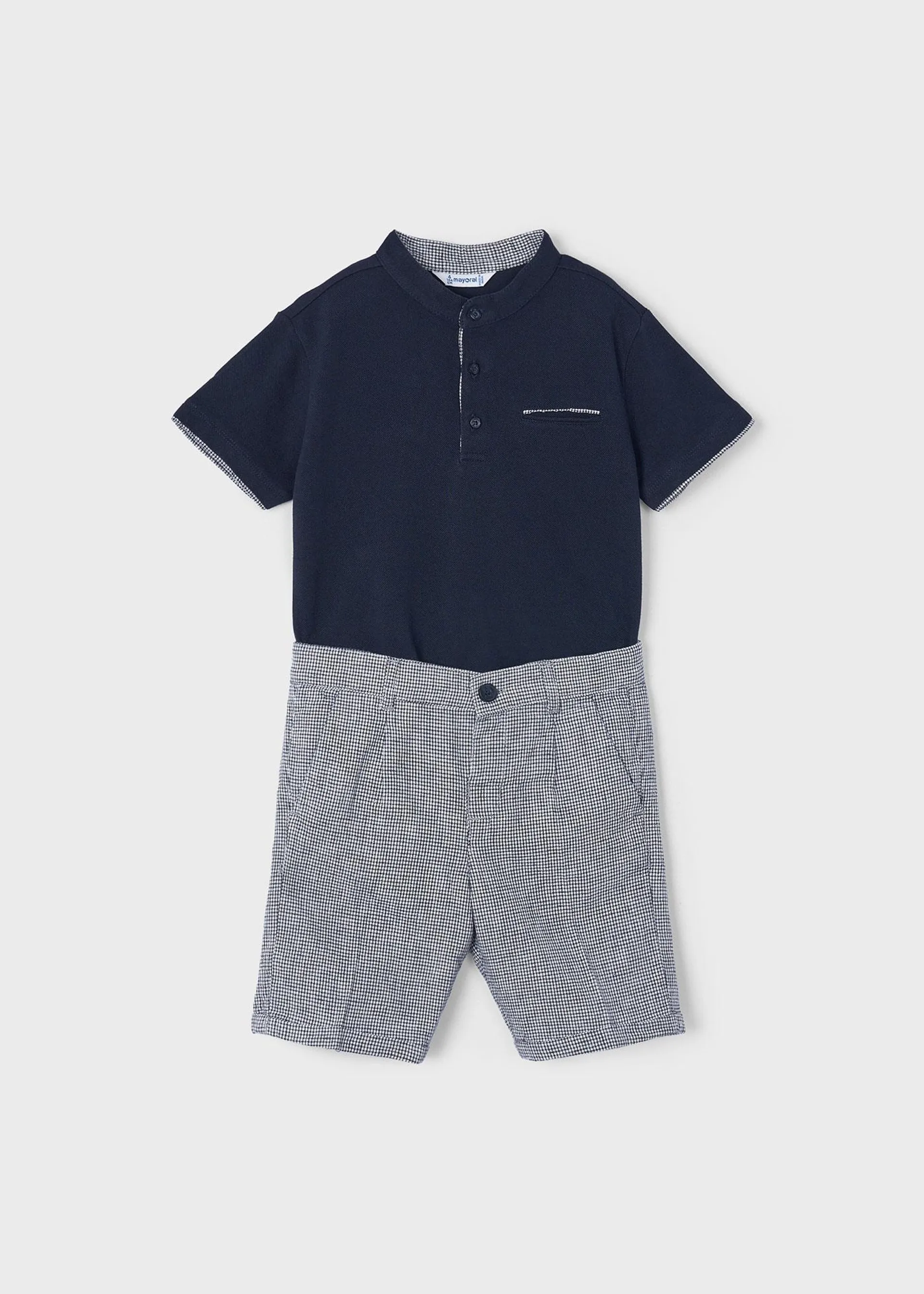 Conjunto 2 peças polo e bermuda menino