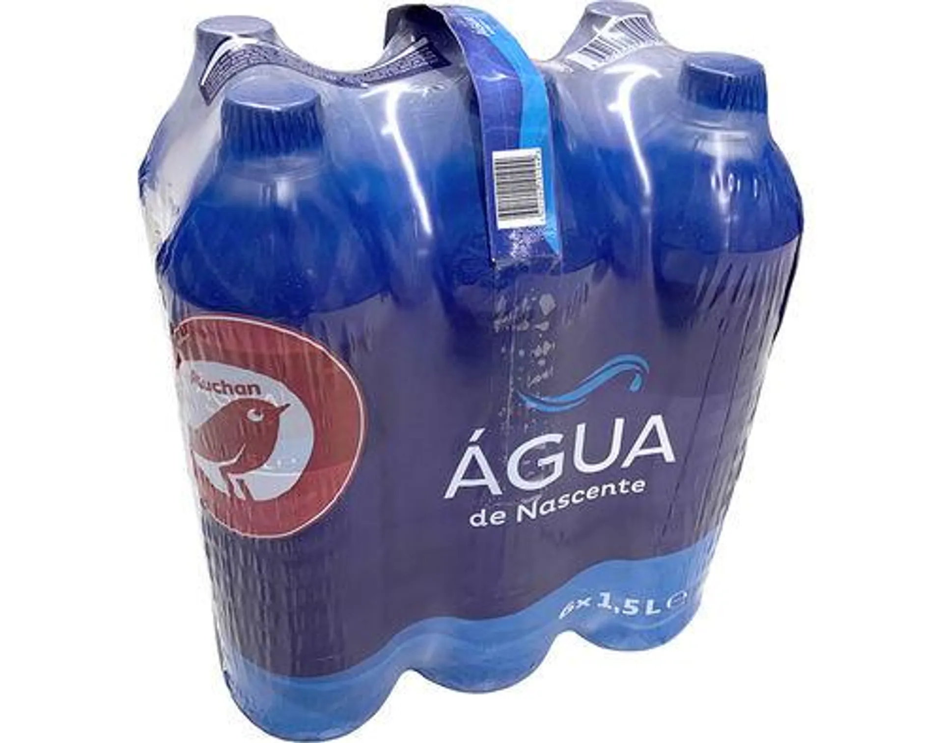 água auchan da nascente 6x1.5l