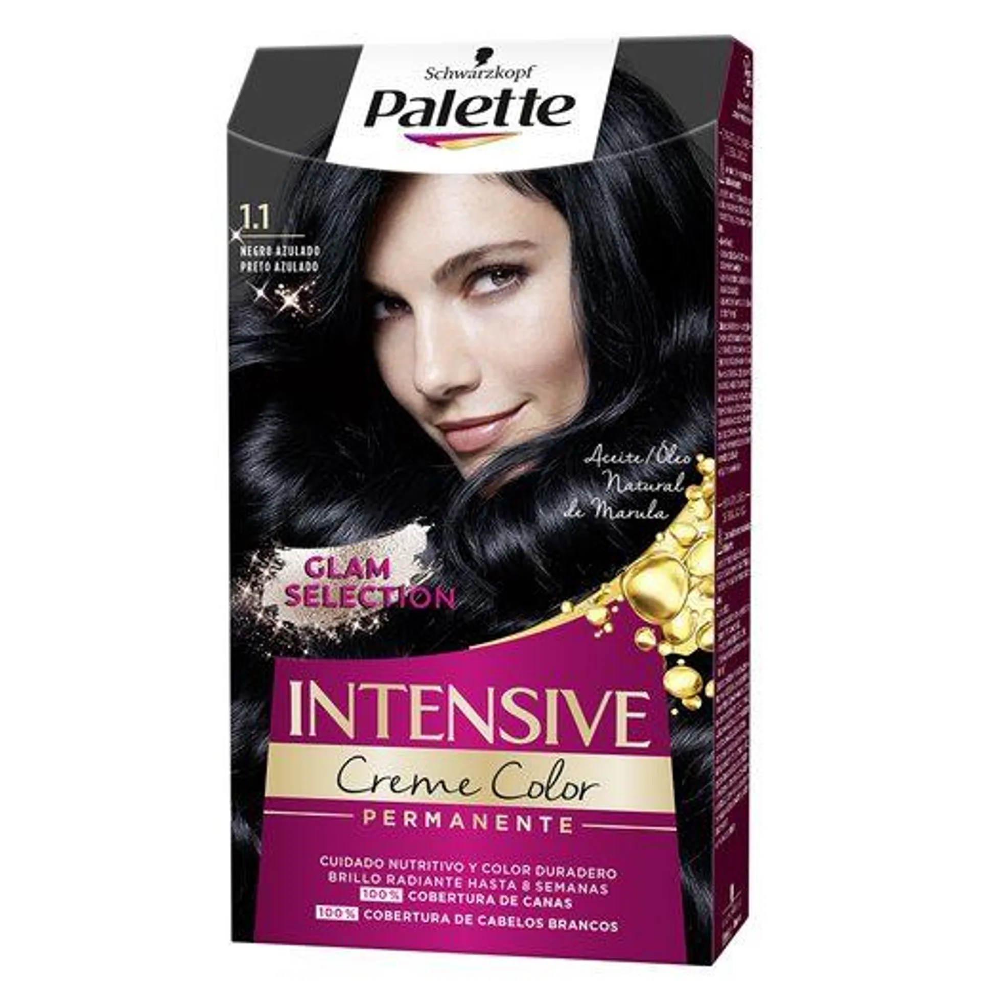 PALETTE Coloração Para Cabelo Nº1.1 Preto Azulado 1 un