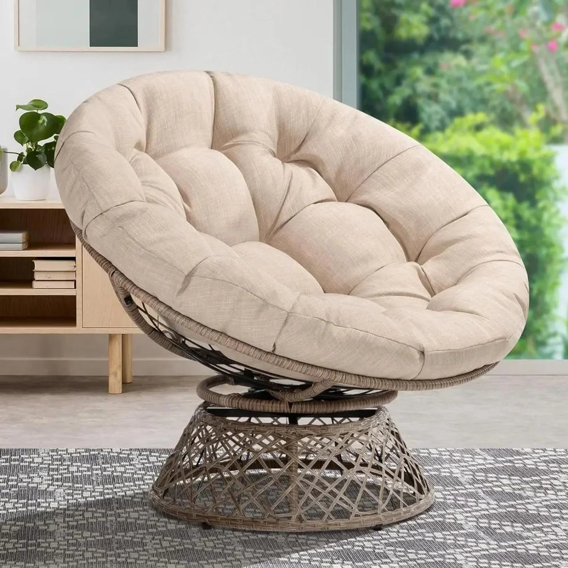 Living Room Chairswith Soft Thick Density Fabric Cushion, High Capacity Steel Frame, for Living, Bedroom, Living Room Chairs