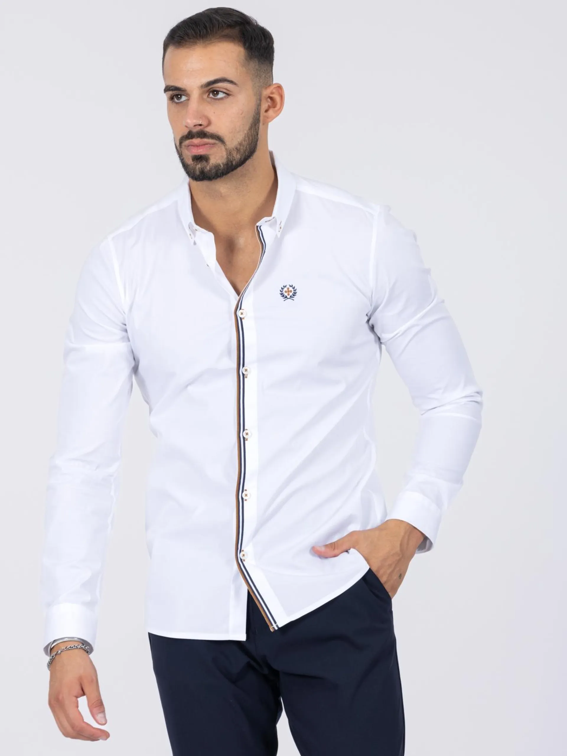 CAMISA SMK WHITE MARINE