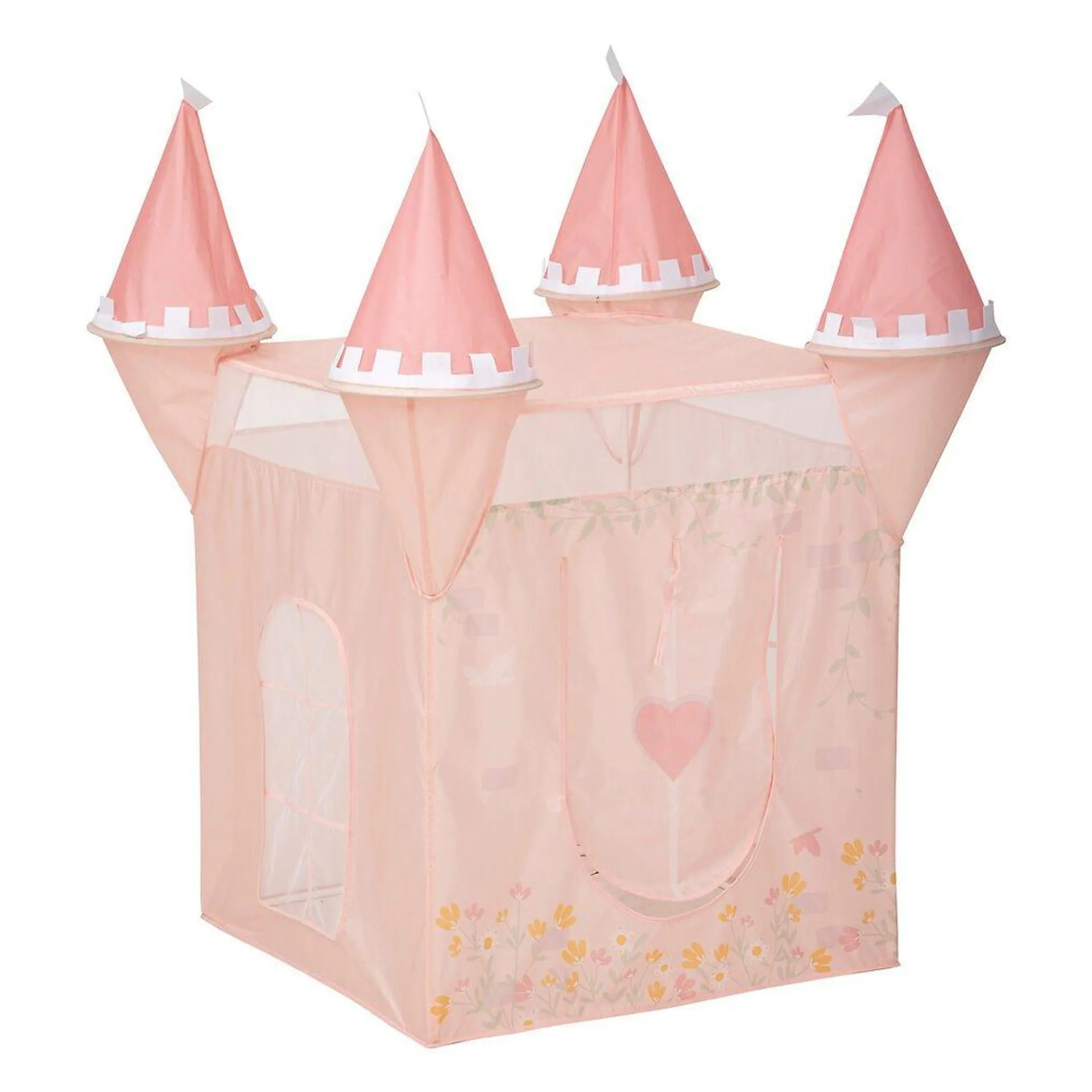 Tenda pop-up castelo rosa