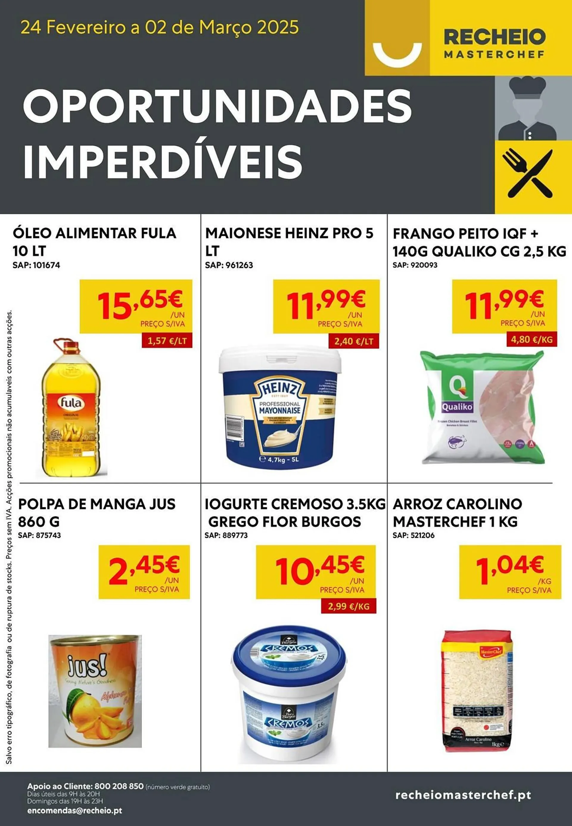 Folheto Recheio - 1