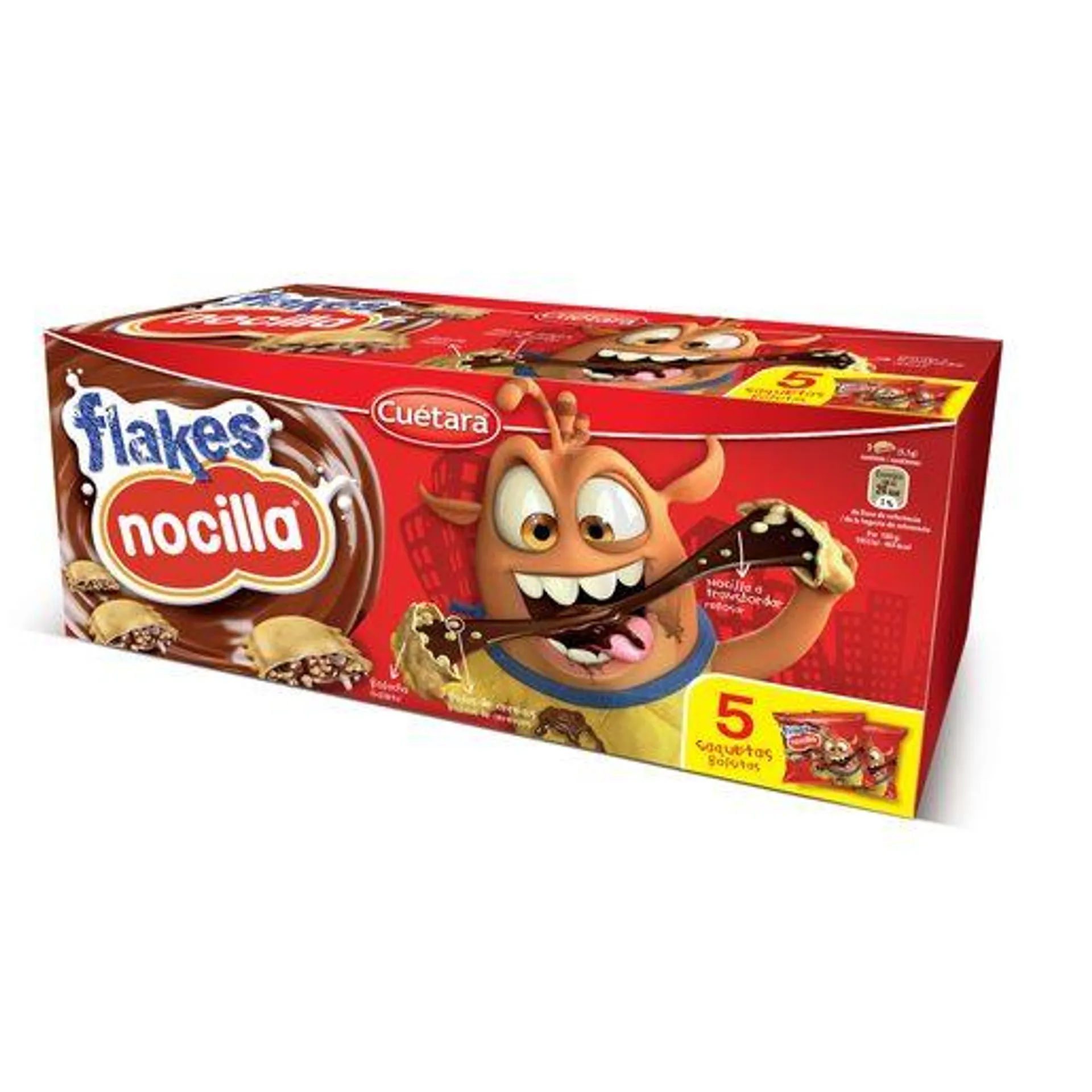 CUÉTARA Bolachas Flakes Nocilla 175 g