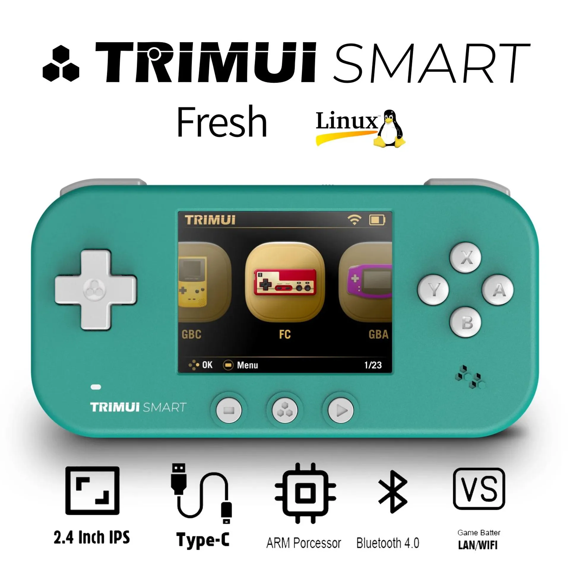 2024 NEW TRIMUI SMART Handheld 2.4'' IPS Screen Wifi BT4.0 Smart Pro Mini Linux System Retro Portable Video Simulator Console