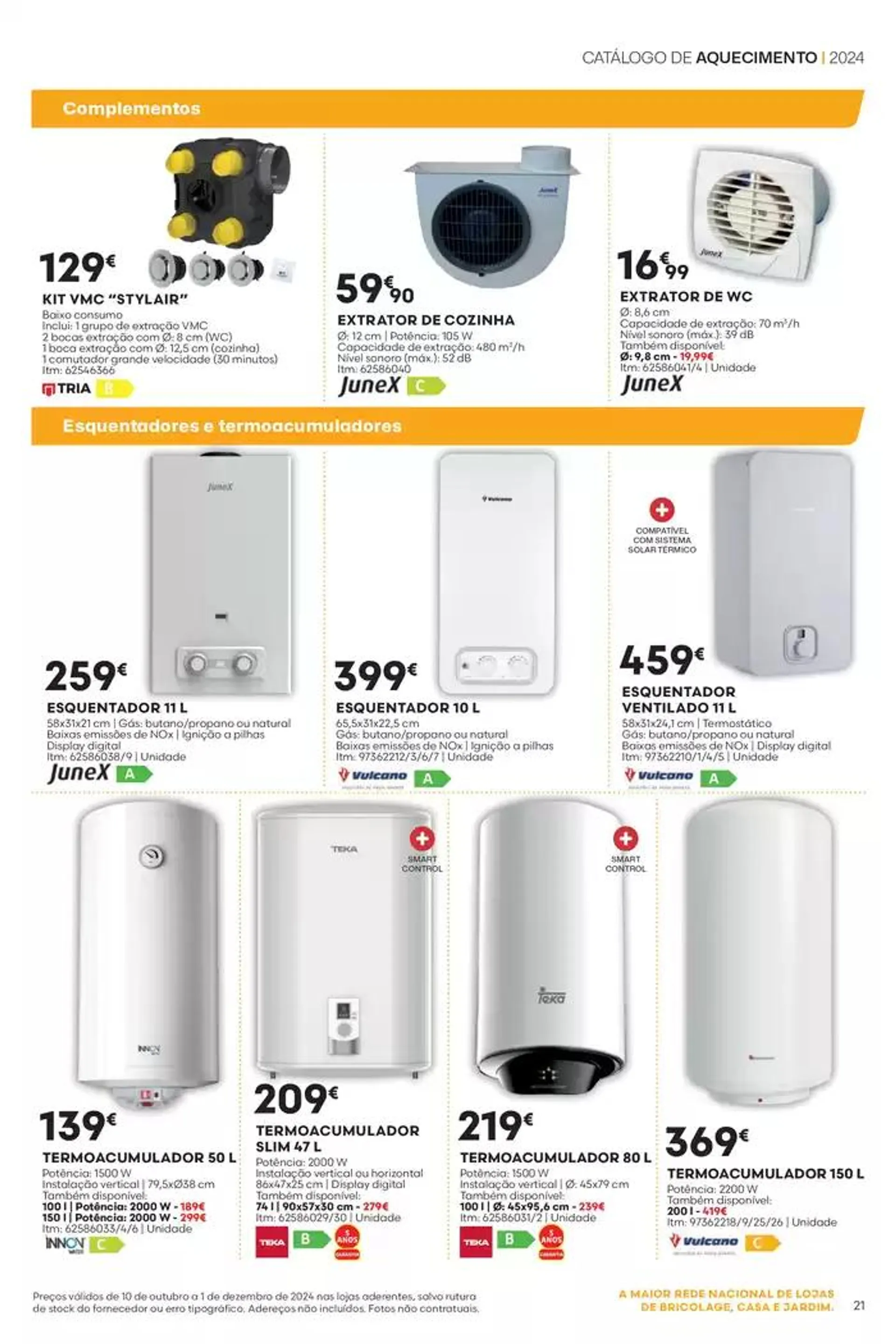 Folheto F#14 Catálogo de Aquecimento 24p Nacional de 10 de outubro até 1 de dezembro 2024 - Pagina 21