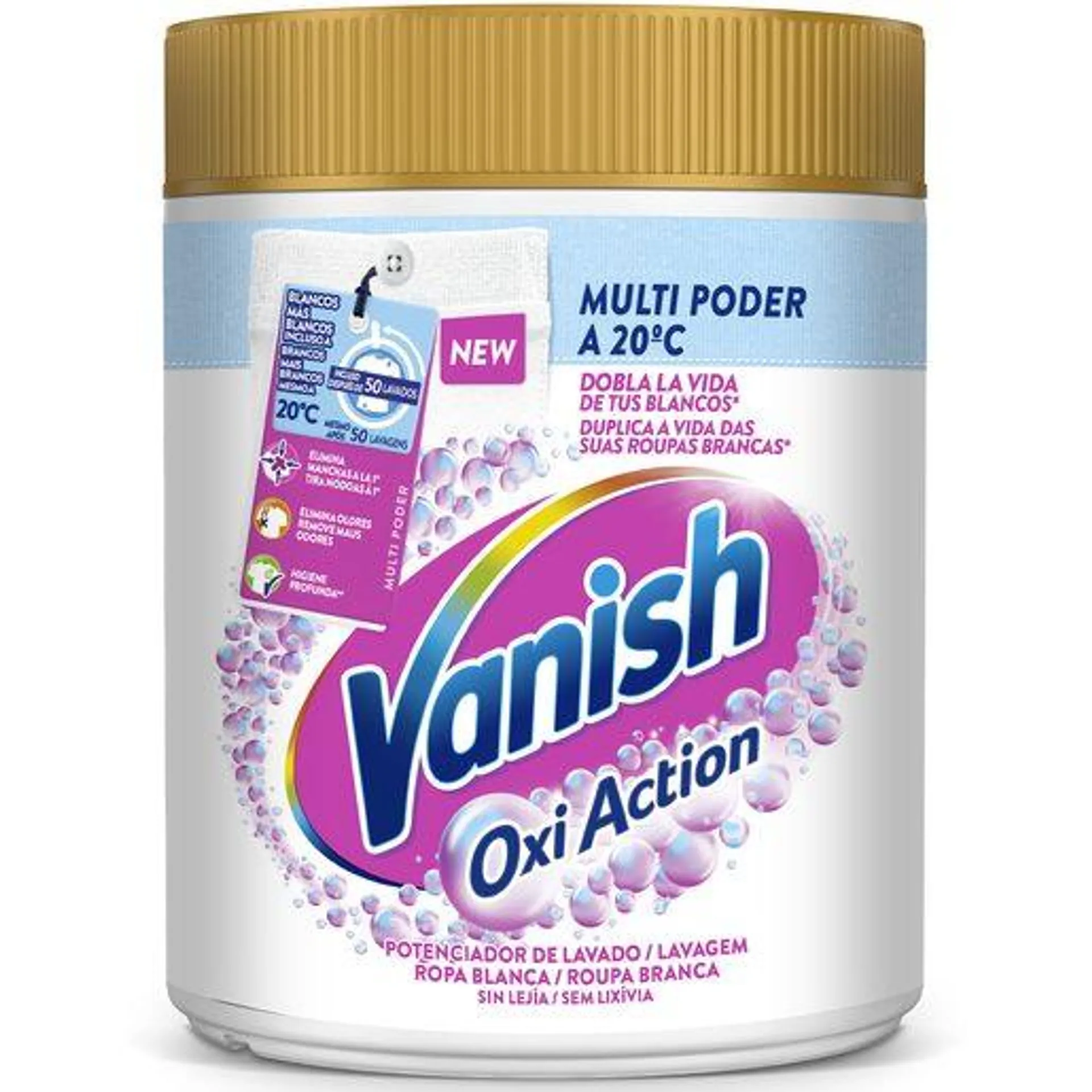 VANISH Tira Nódoas em Pó Oxi Advance White Roupa Branca 400 g