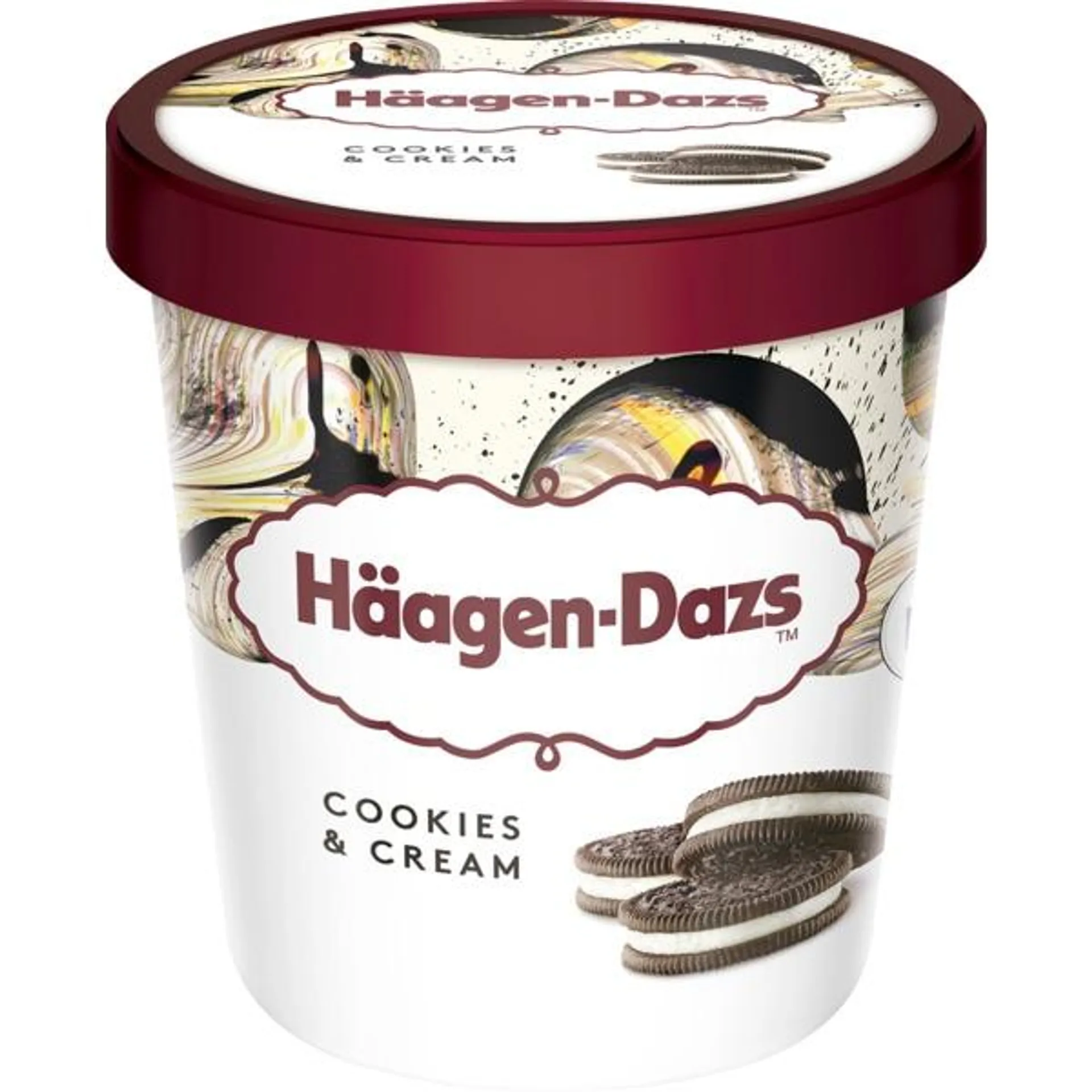 Gelado de Cookies e Nata embalagem 460 ml Haagen-Dazs