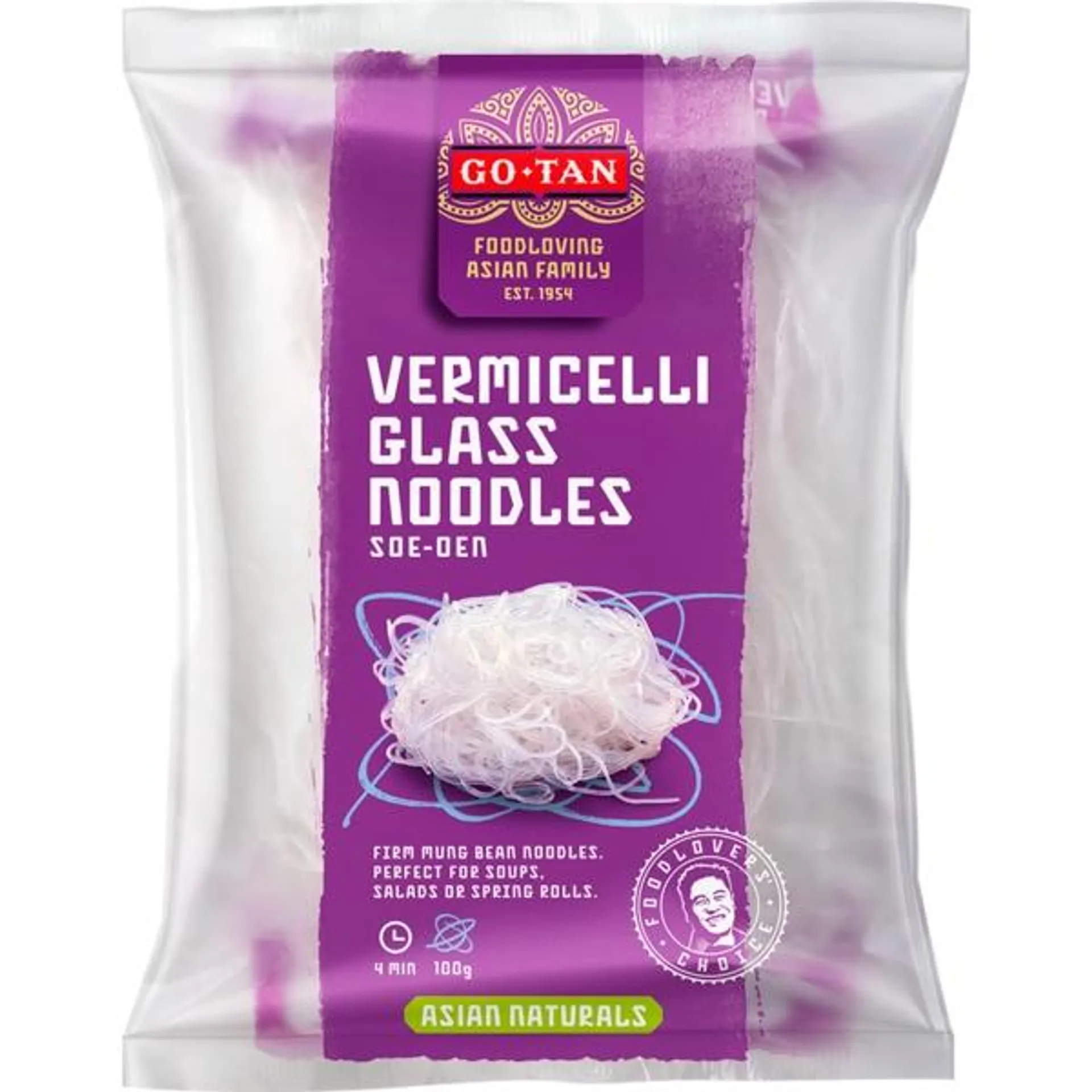 Massa Vemicelli Soe-Oen embalagem 100 g Go-Tan