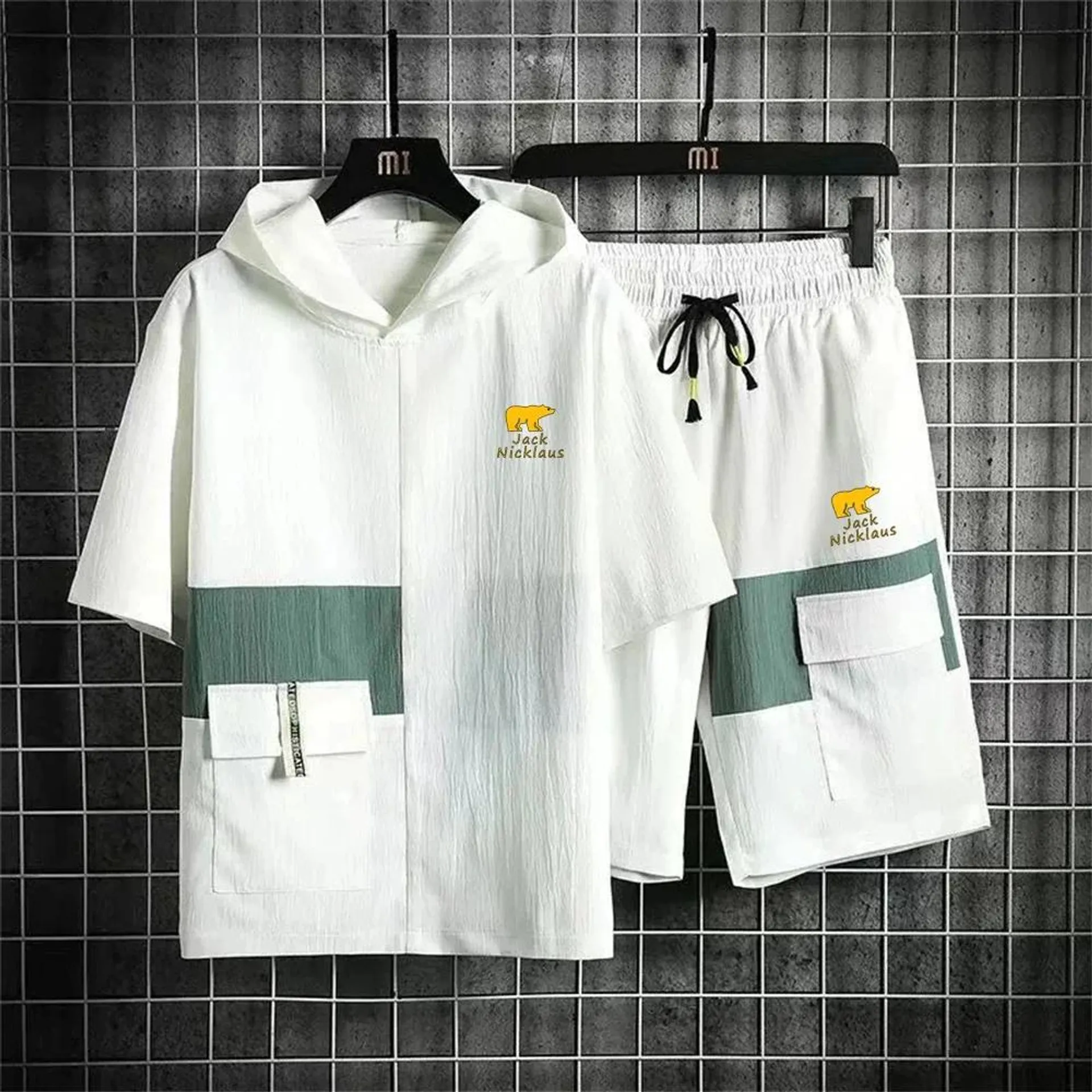 Jack Nicklaus New Two Piece Set Golf T-shirt Men's Golf Clothing Sports Golf Shorts High Quality Golf Suits Men's Golf Wear