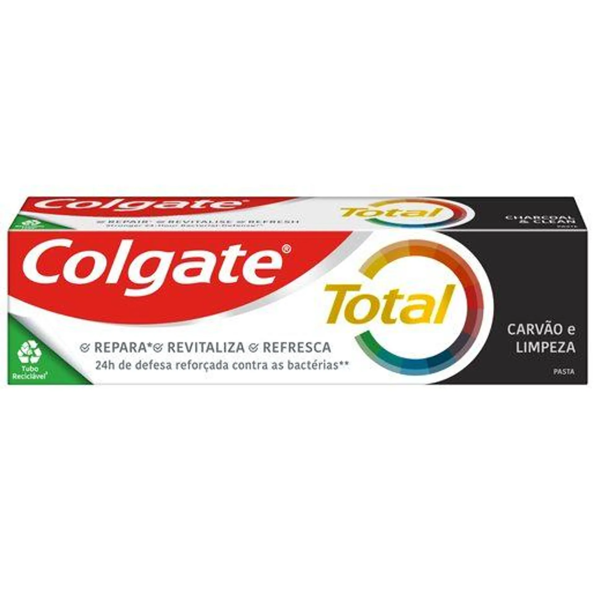 COLGATE Pasta de Dentes Total Carvão e Limpeza 75 ml