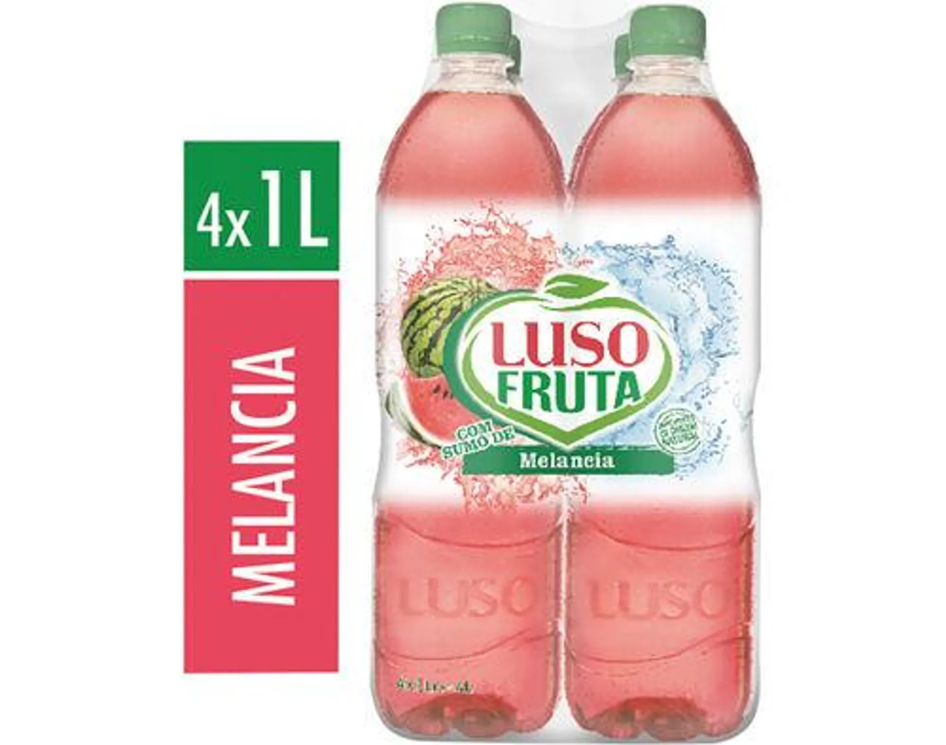 bebida luso fruta melancia 4x1l