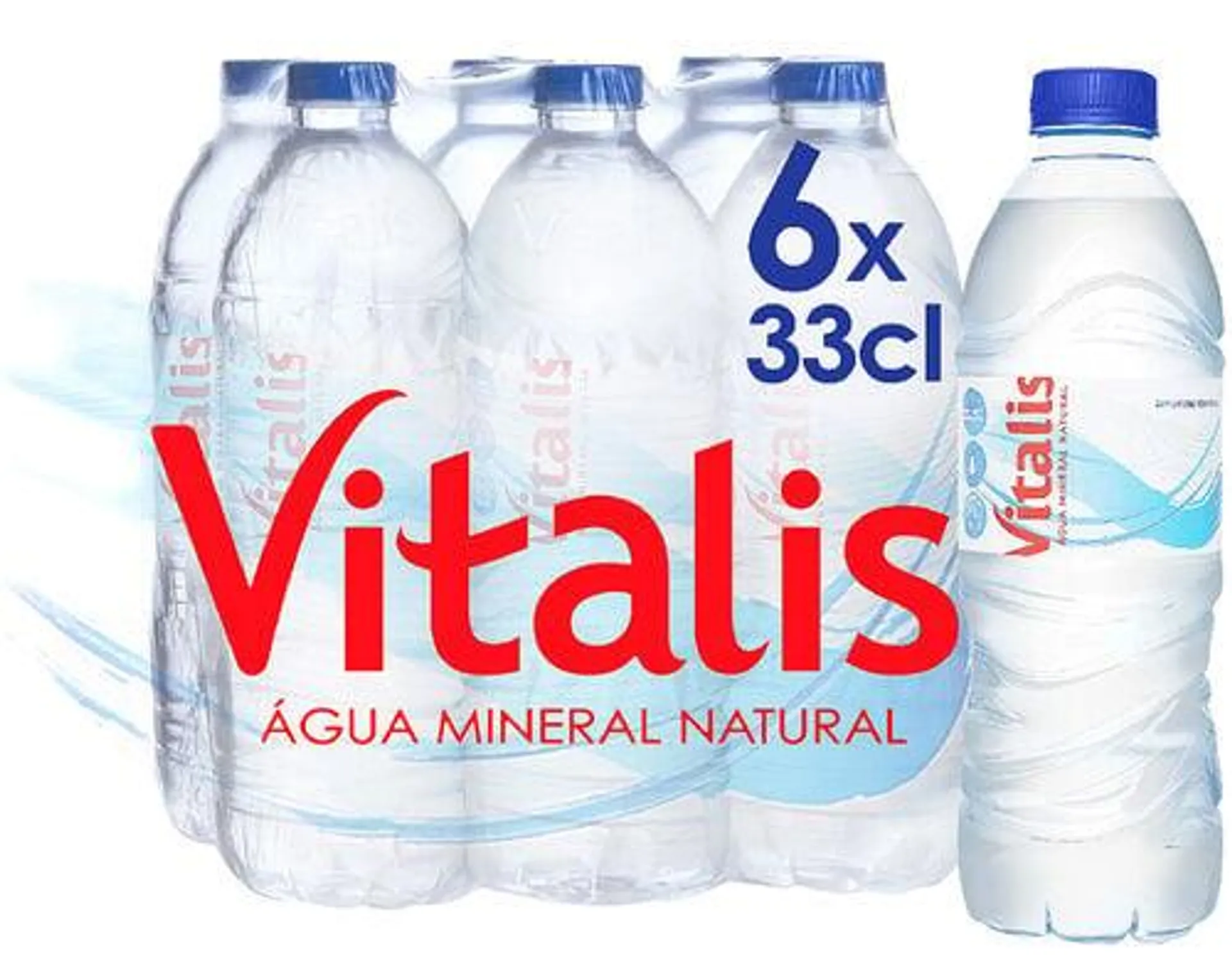 água vitalis mineral 6x0.33l