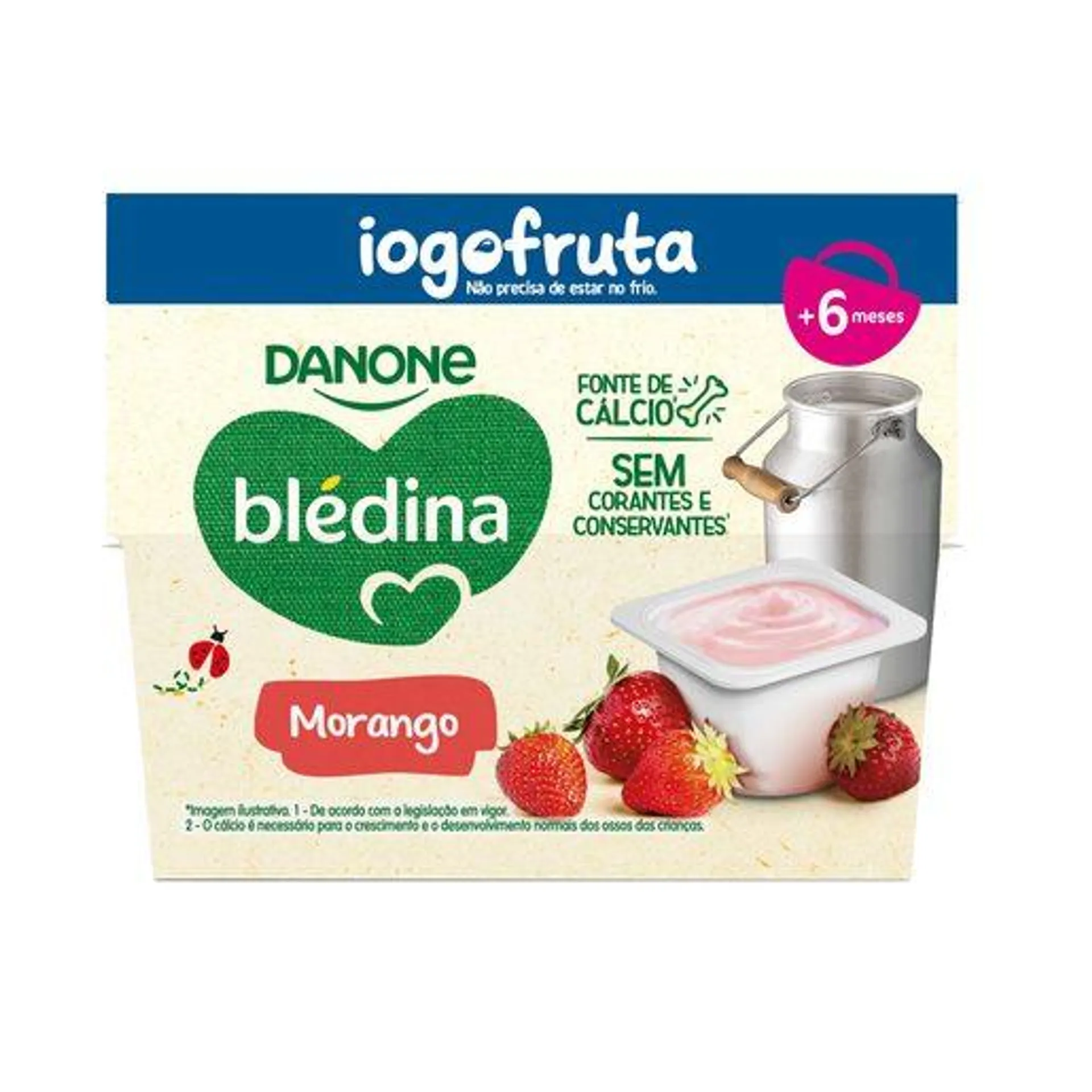 BLÉDINA Iogofruta Morango 4x95 g