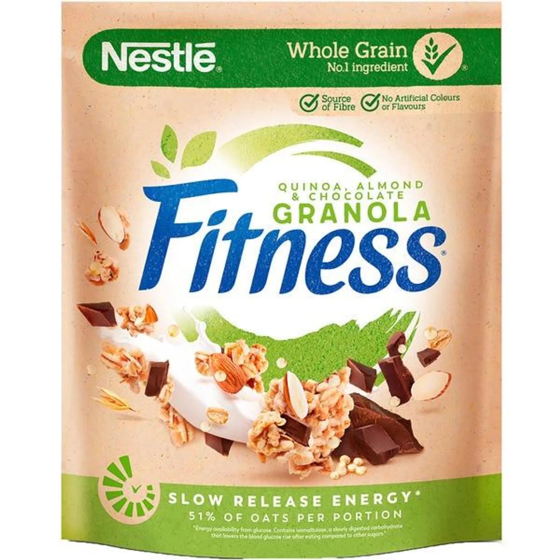 Granola Cereais Integrais 51% Aveia com Quinoa, Amêndoas e Chocolate