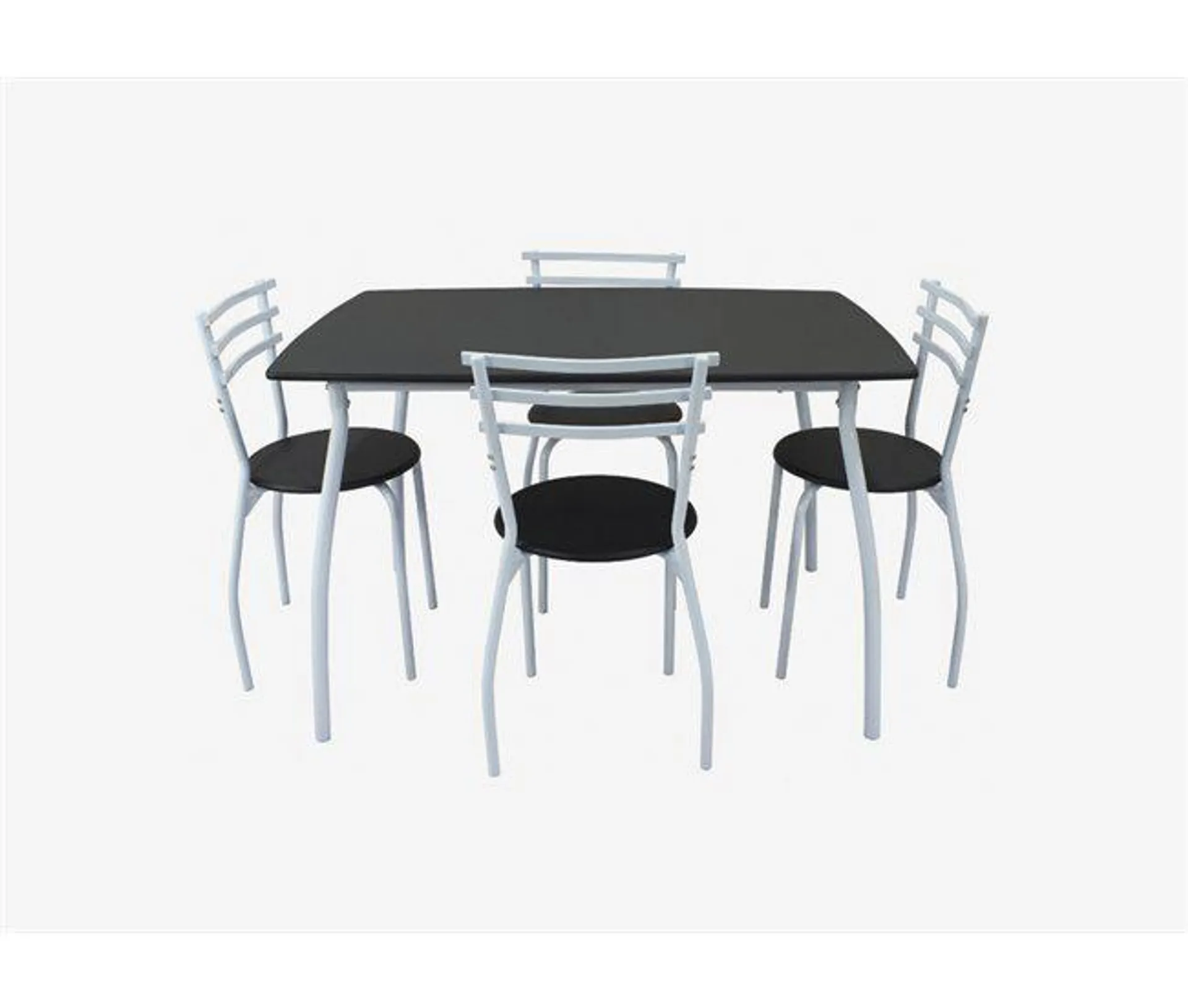 Conjunto de Mesa Fija + 4 Sillas SARA