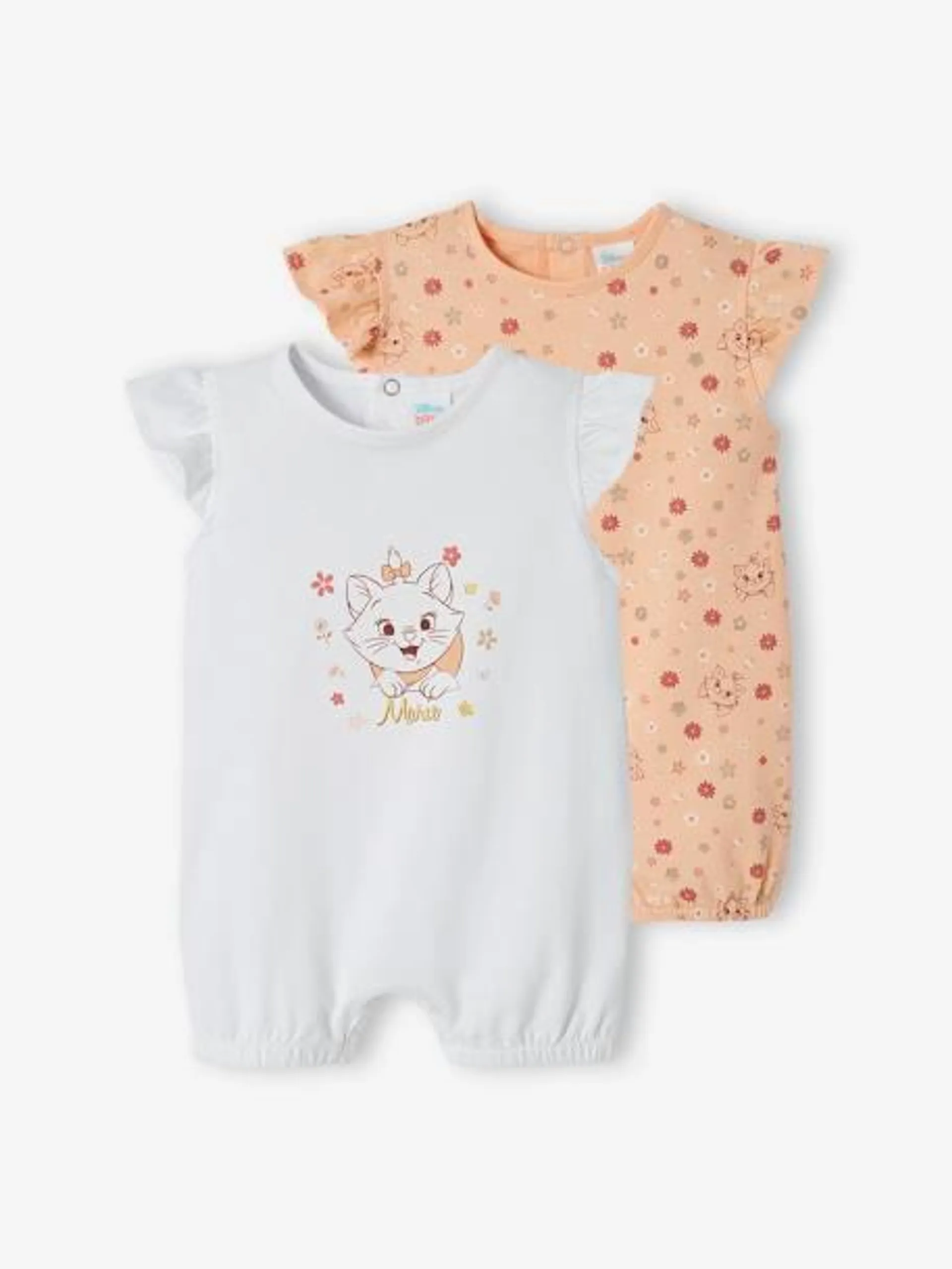 Lot de 2 combinaisons short bébé fille Disney® Marie les Aristochats