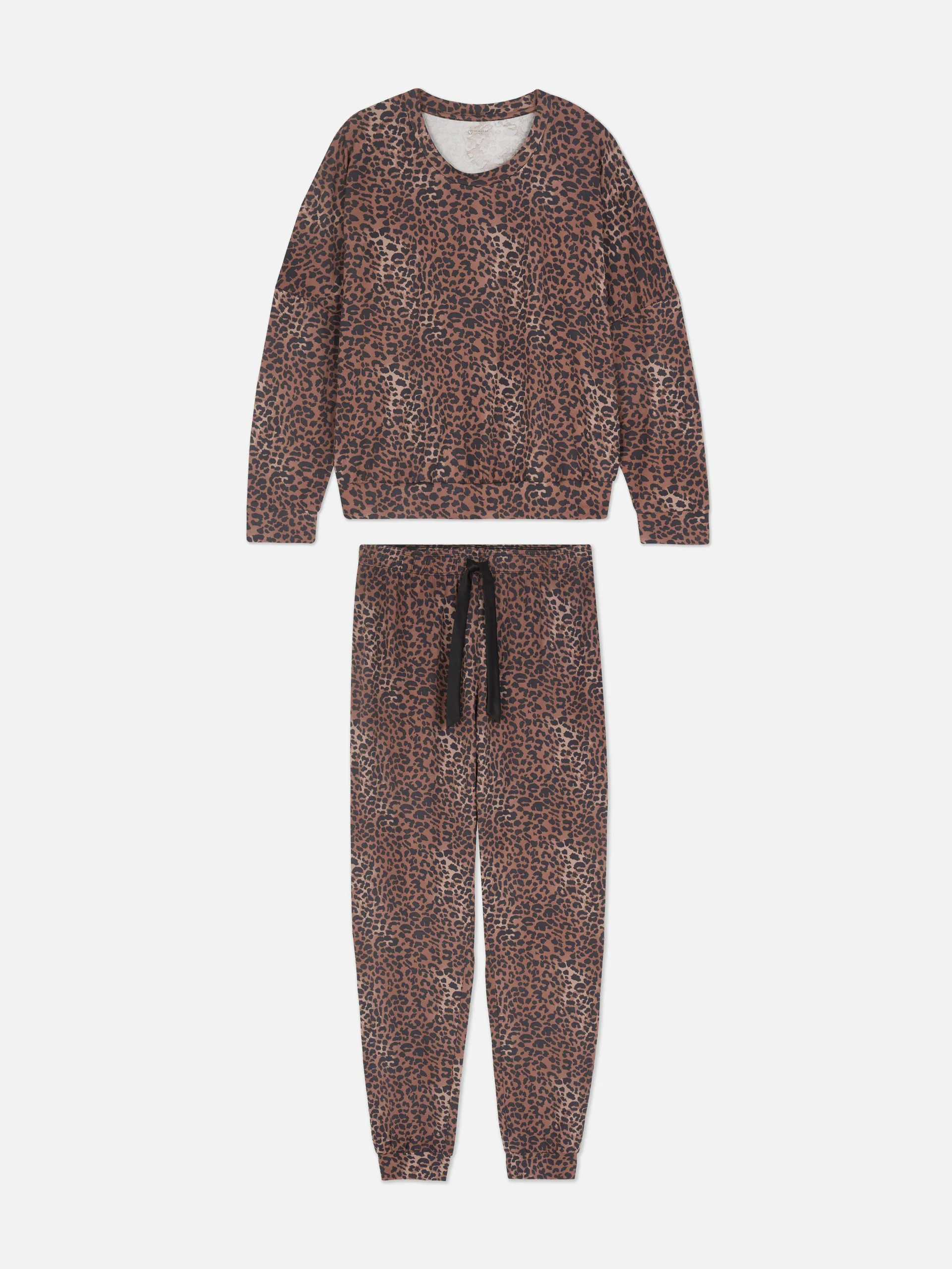 Patterned Long Sleeve Pyjama Set