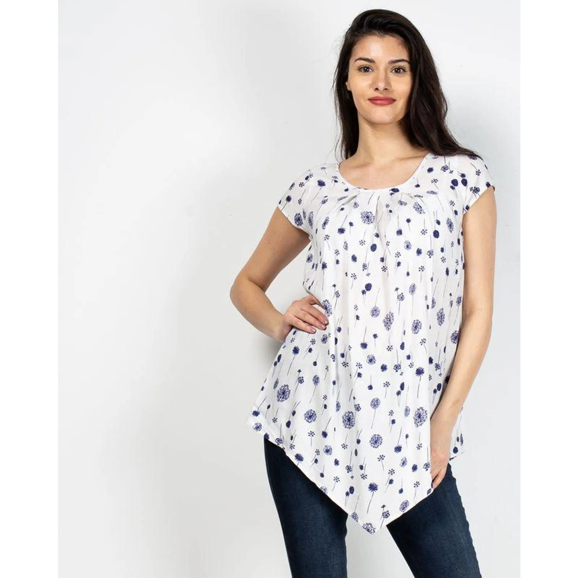 Bluza asimetrica cu imprimeu N903903002