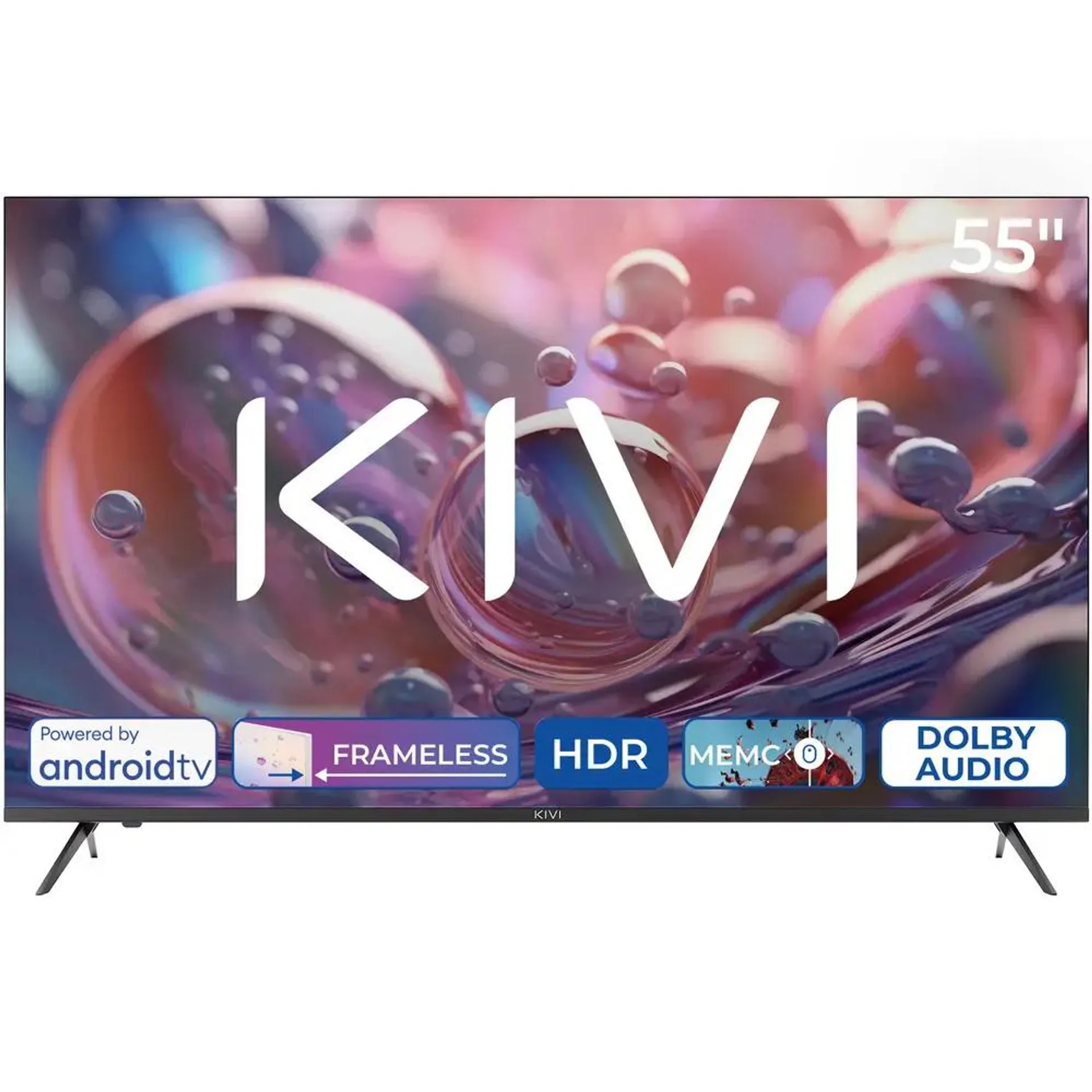 Televizor KIVI LED 55U760QB, 140 cm, Smart Android TV, Ultra HD, Clasa G