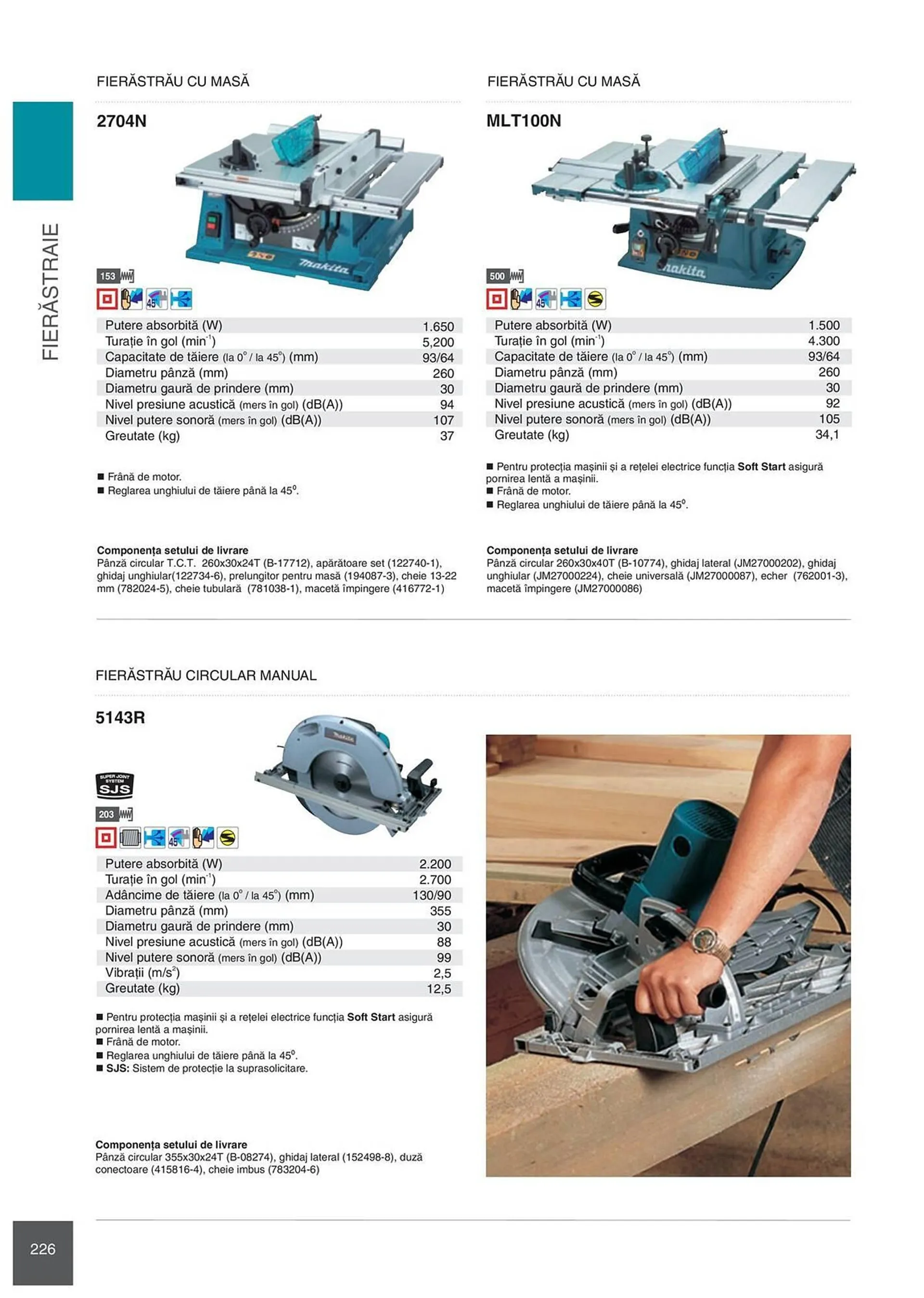 Catalog Сatalog Makita de la 6 februarie până la 31 decembrie 2024 - Revista Pagina 226