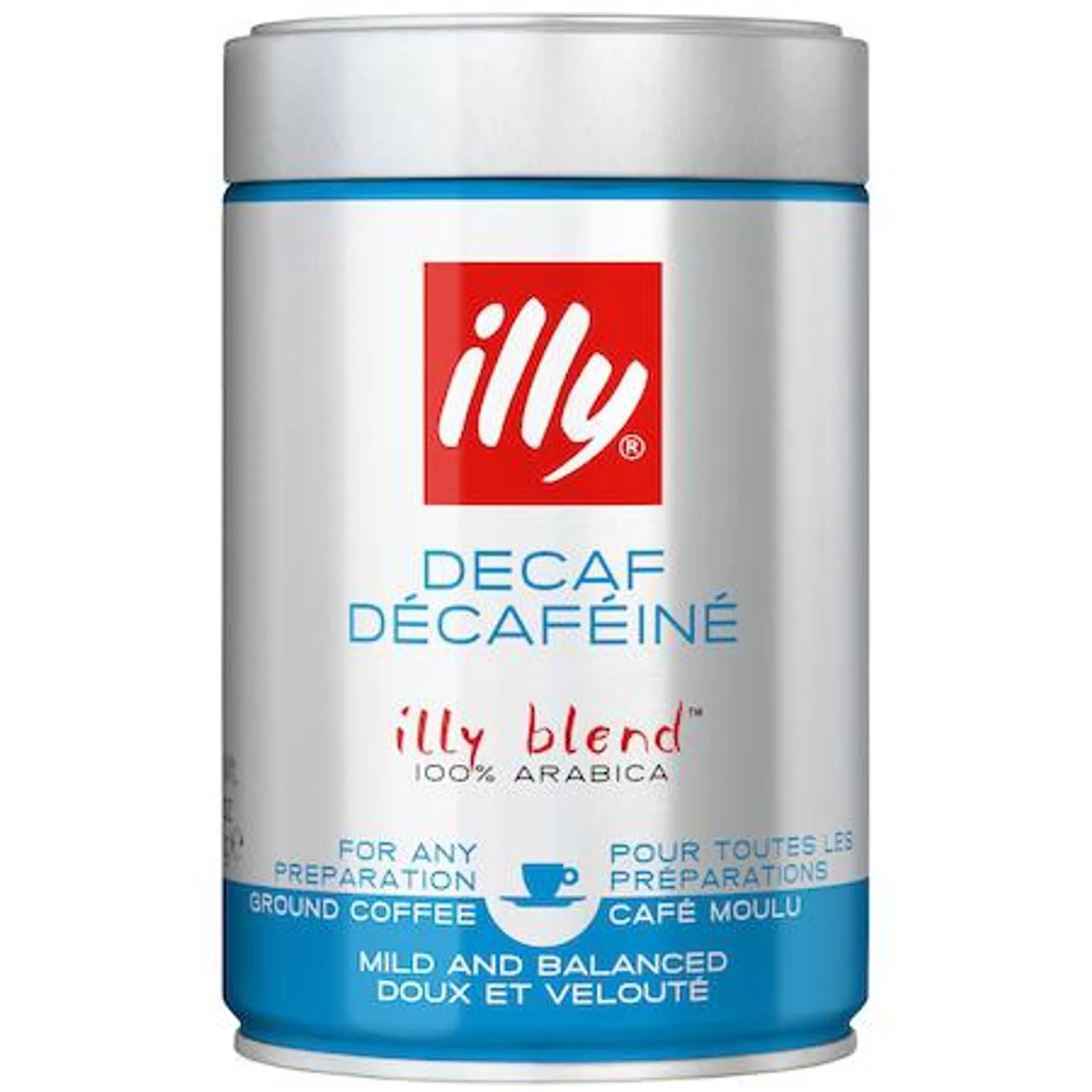 Cafea macinata illy Decofeinizata, 250 gr.