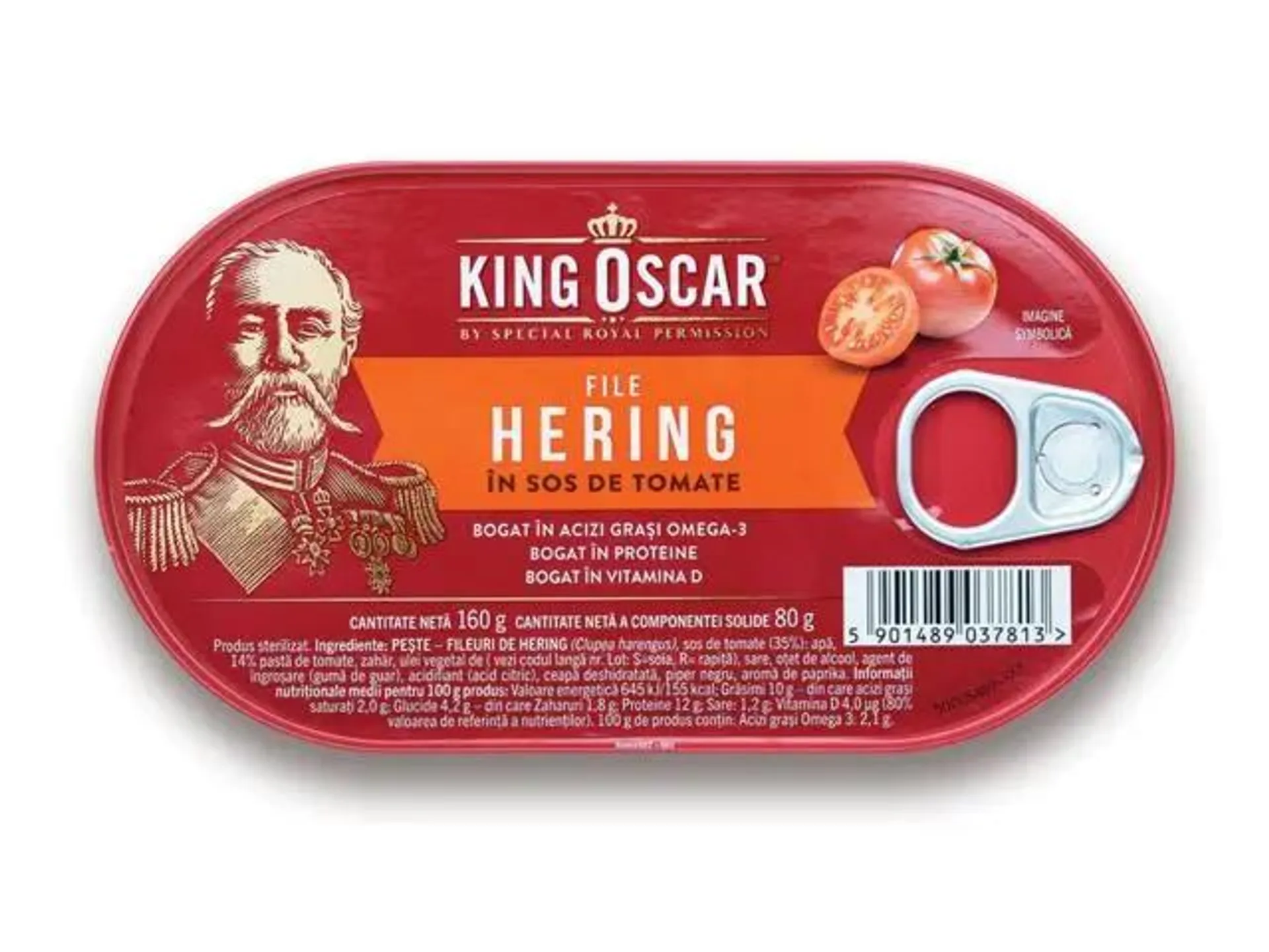 Hering File in sos tomat King Oscar 160G