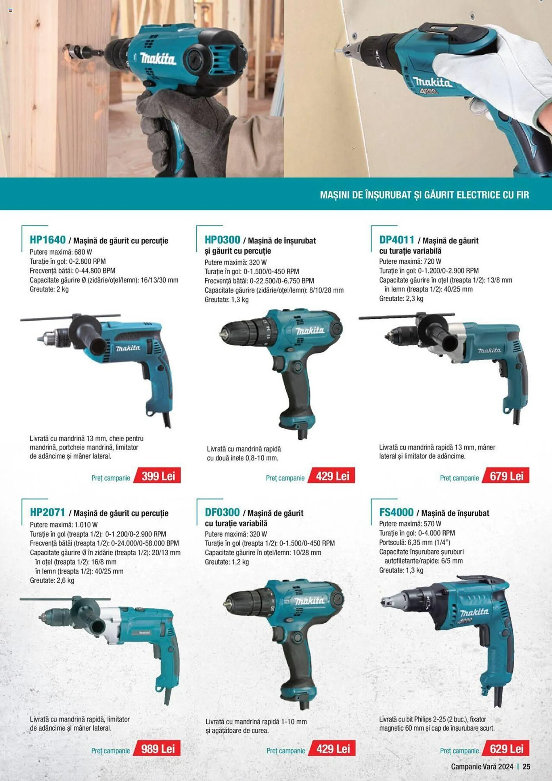 Catalog Makita catalog de la 1 iulie până la 30 septembrie 2024 - Revista Pagina 25