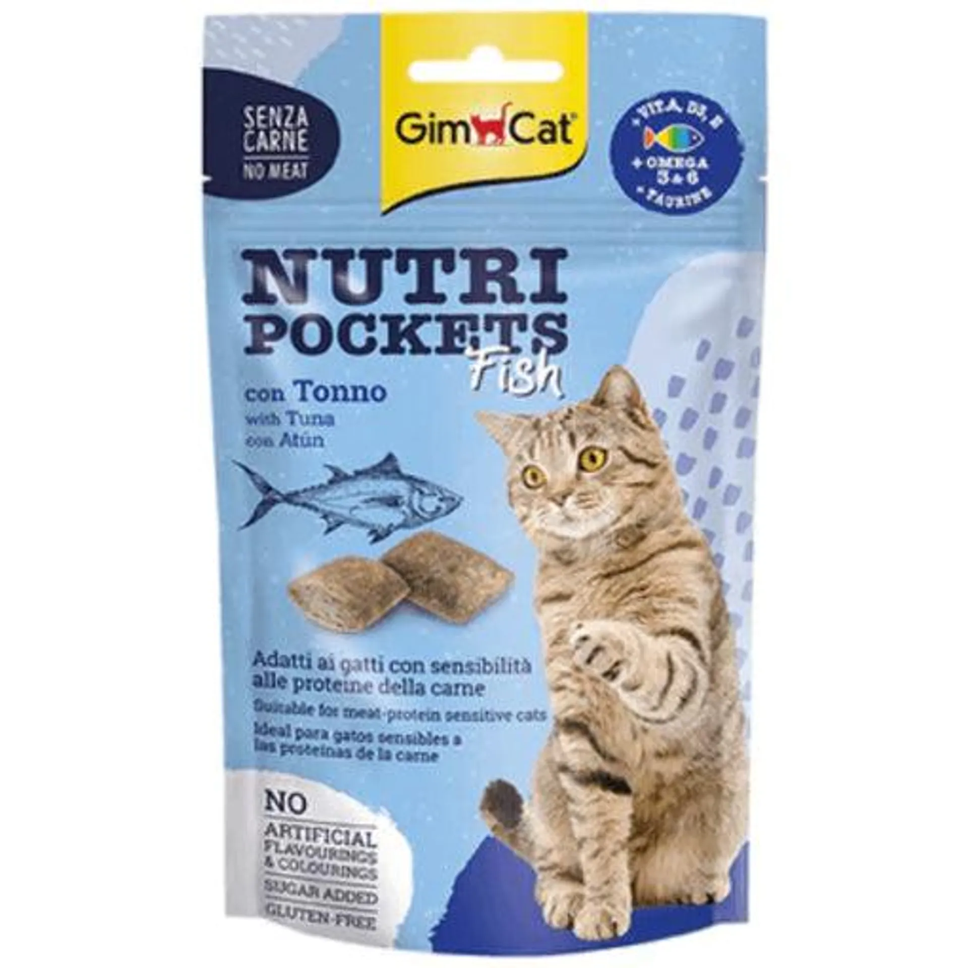 Recompense pentru pisici Gimcat Nutri Pockets Ton 60g