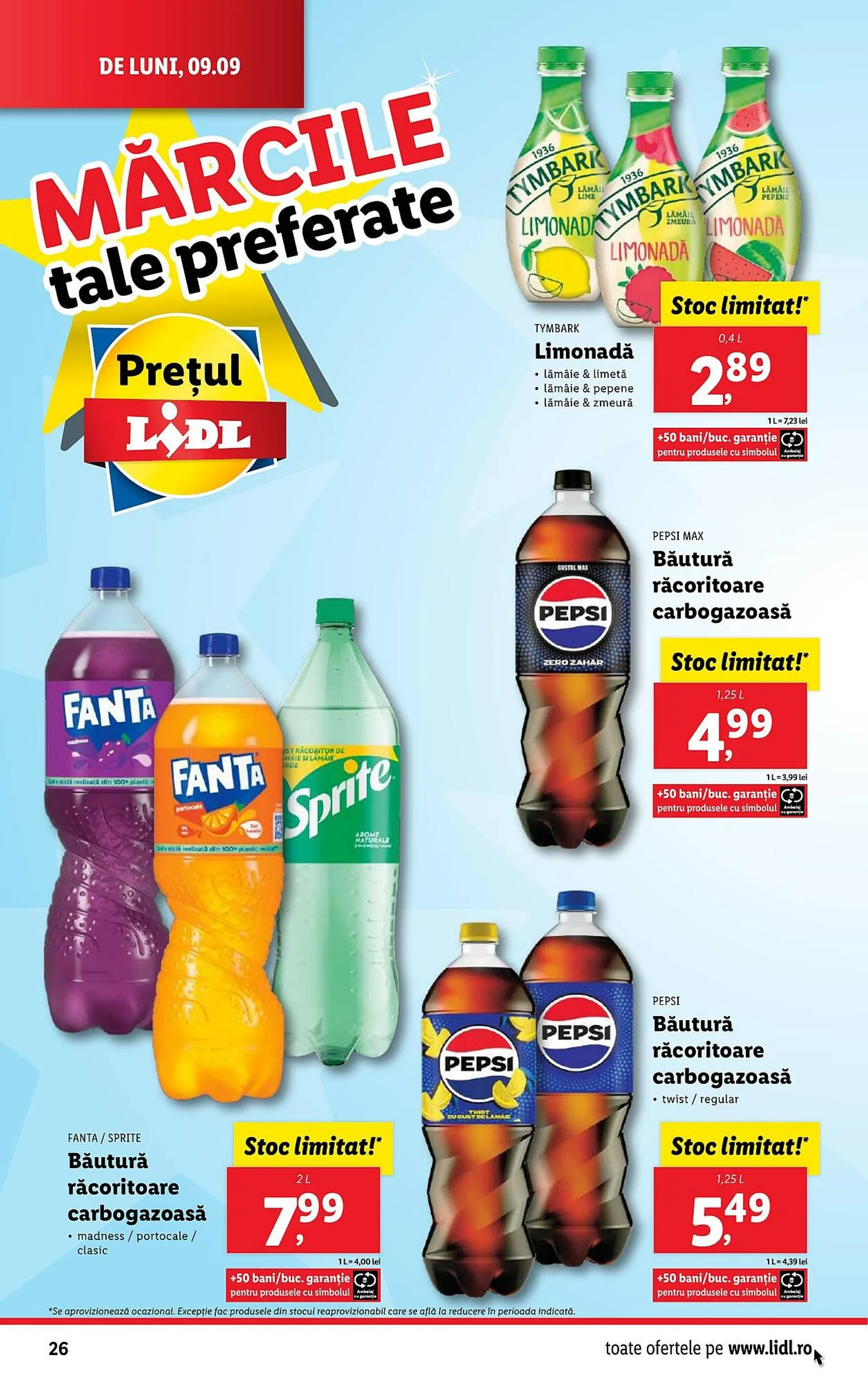 Catalog Catalog Lidl de la 9 septembrie până la 15 septembrie 2024 - Revista Pagina 26