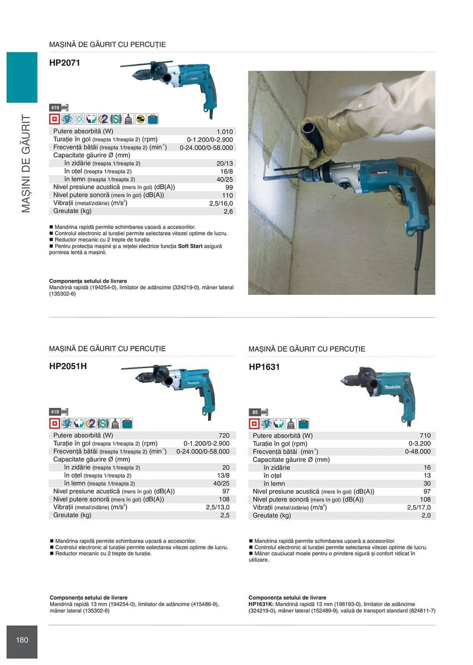 Catalog Сatalog Makita de la 6 februarie până la 31 decembrie 2024 - Revista Pagina 180