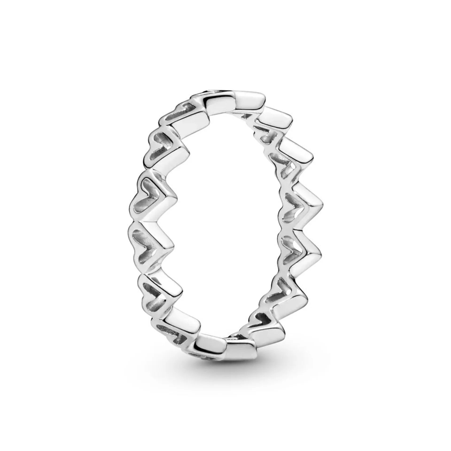 Inel cu inimioare realizate în stil liber din argint 925, Pandora
