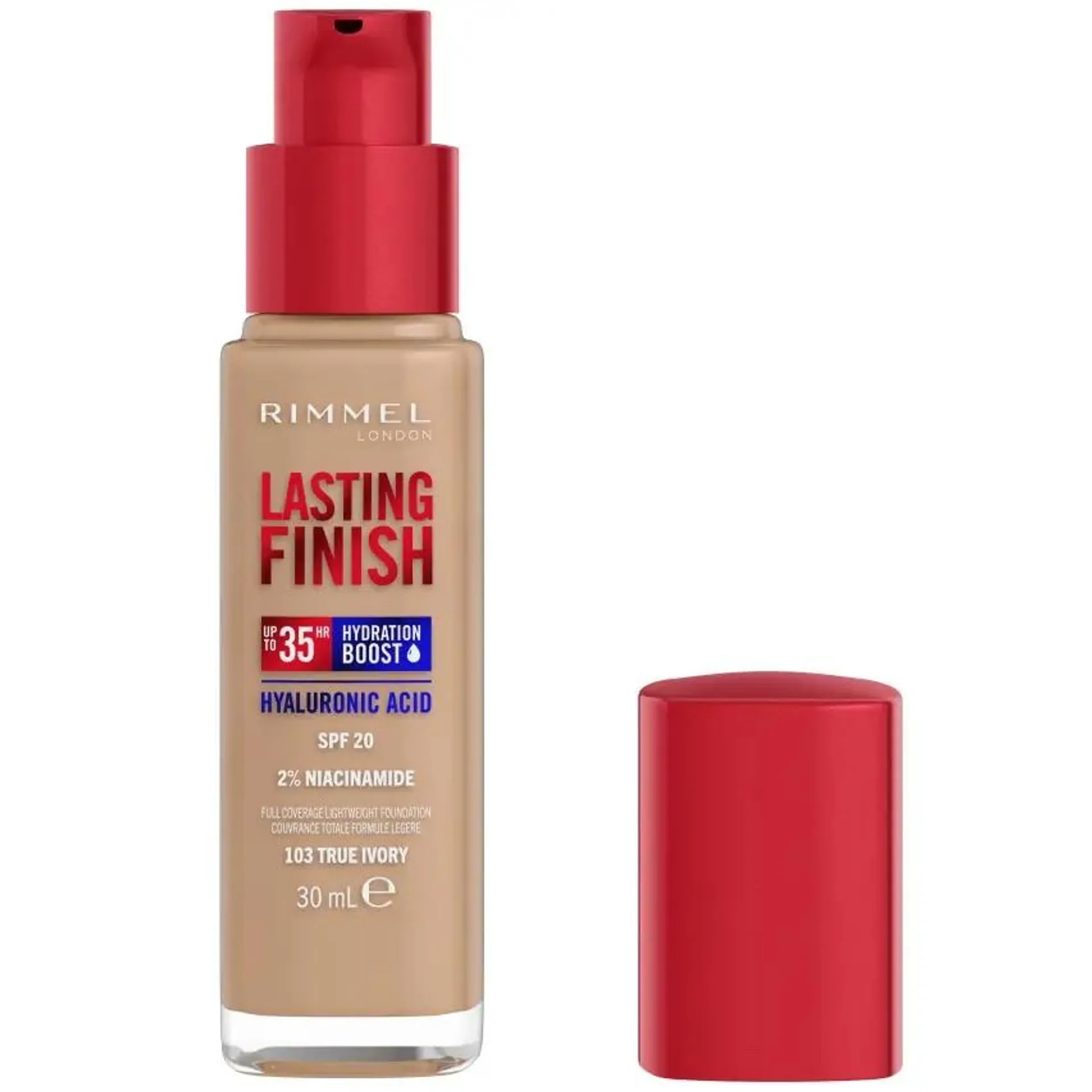 Fond de ten Rimmel Lasting Finish 35H 103 True Ivory, 30 ml