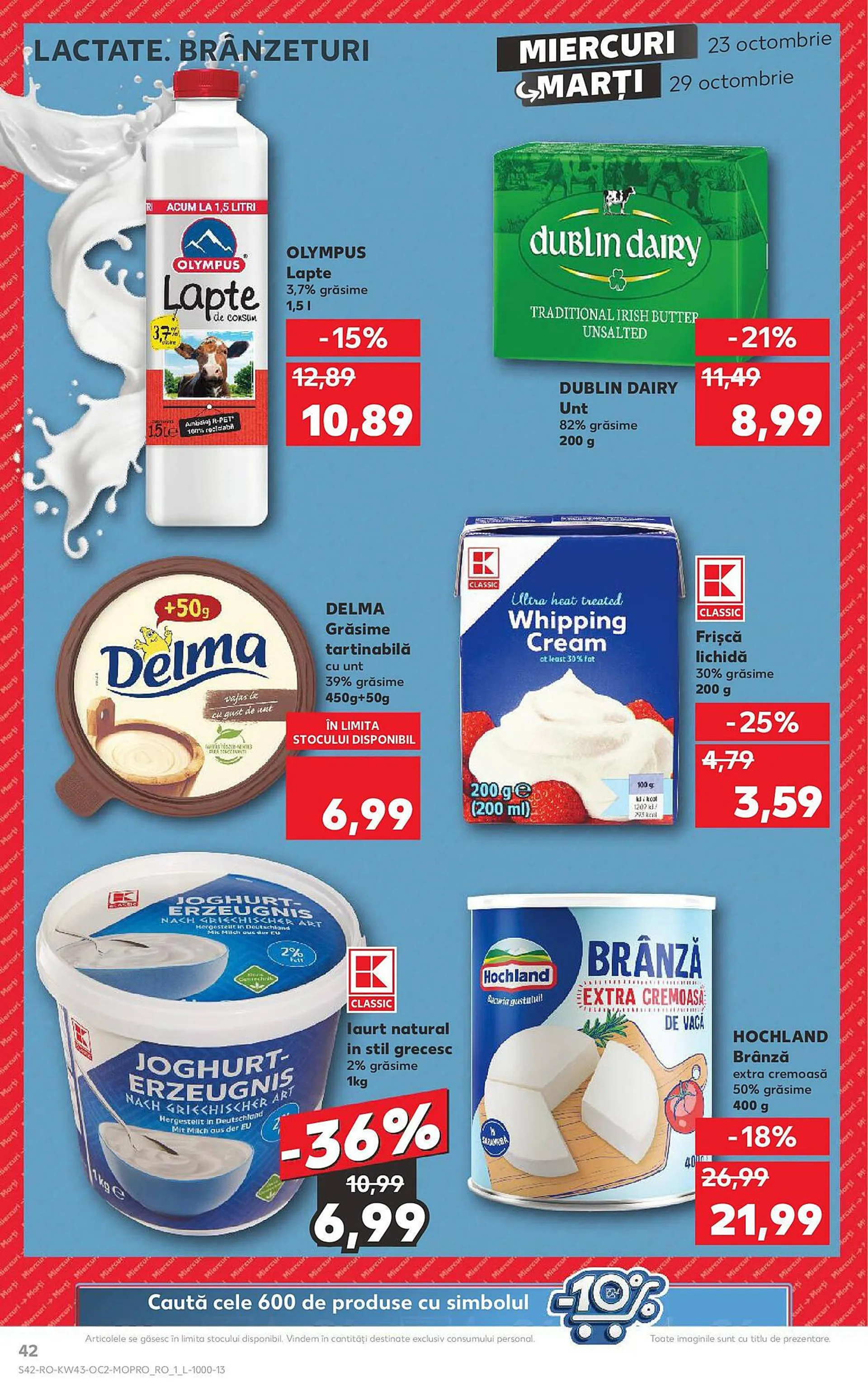 Catalog Catalog Kaufland de la 23 octombrie până la 29 octombrie 2024 - Revista Pagina 42