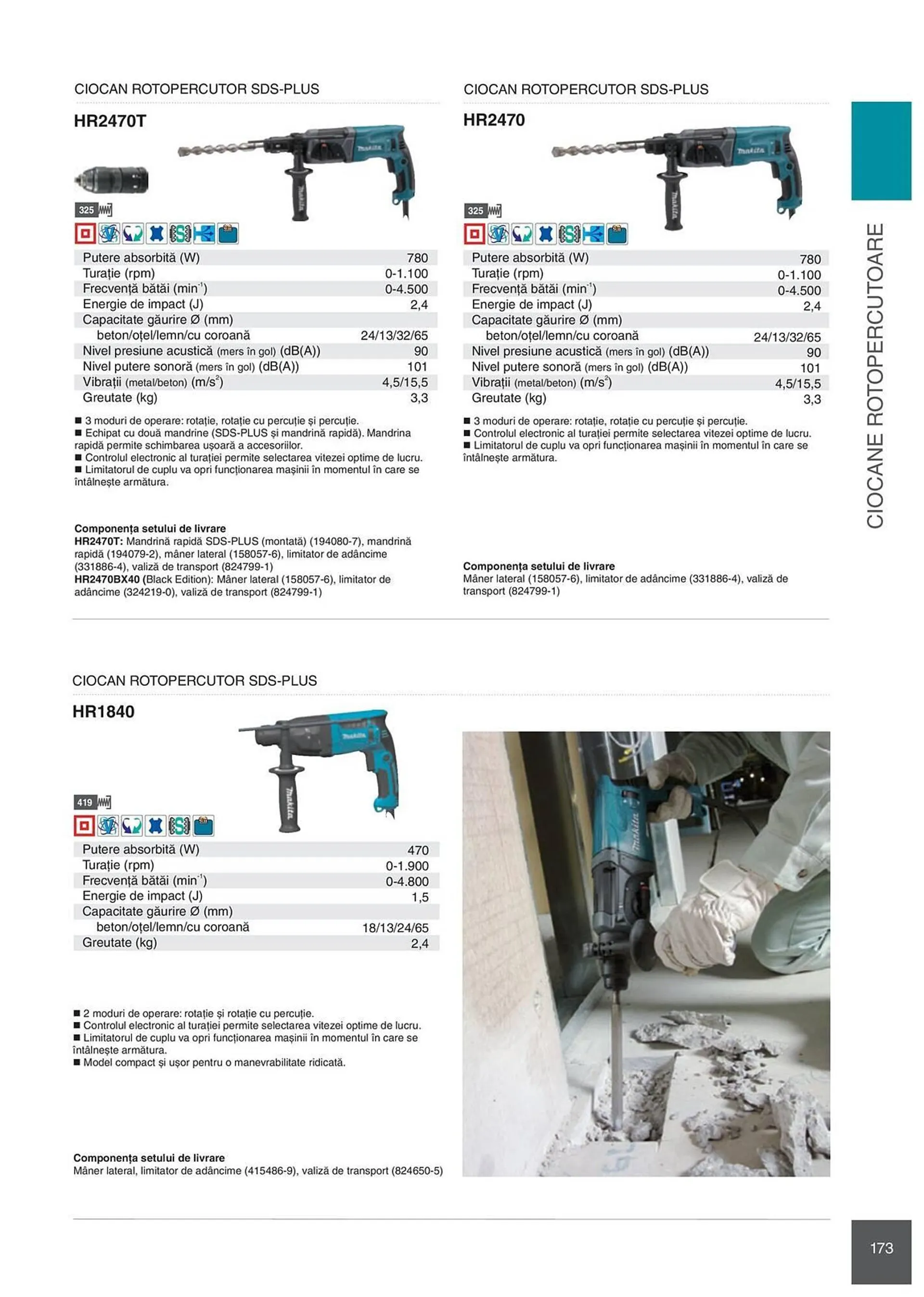 Catalog Сatalog Makita de la 6 februarie până la 31 decembrie 2024 - Revista Pagina 173