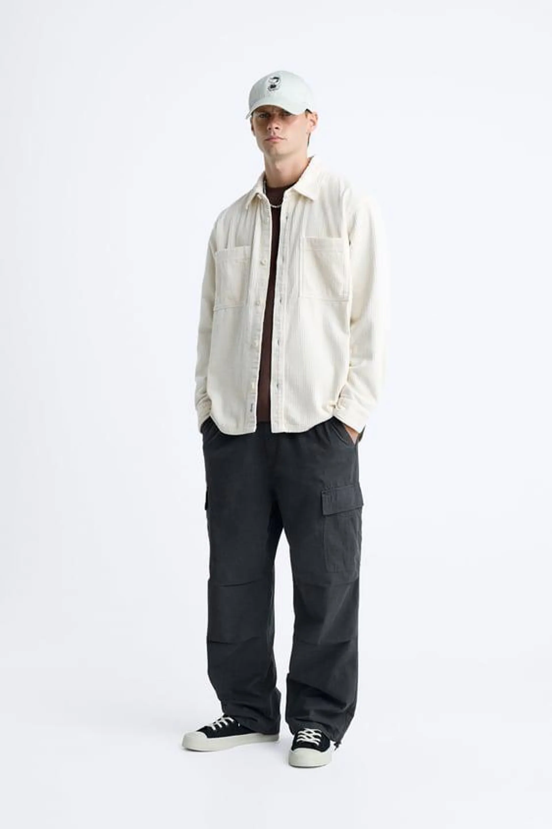 PANTALONI CARGO STIL PARACHUTE