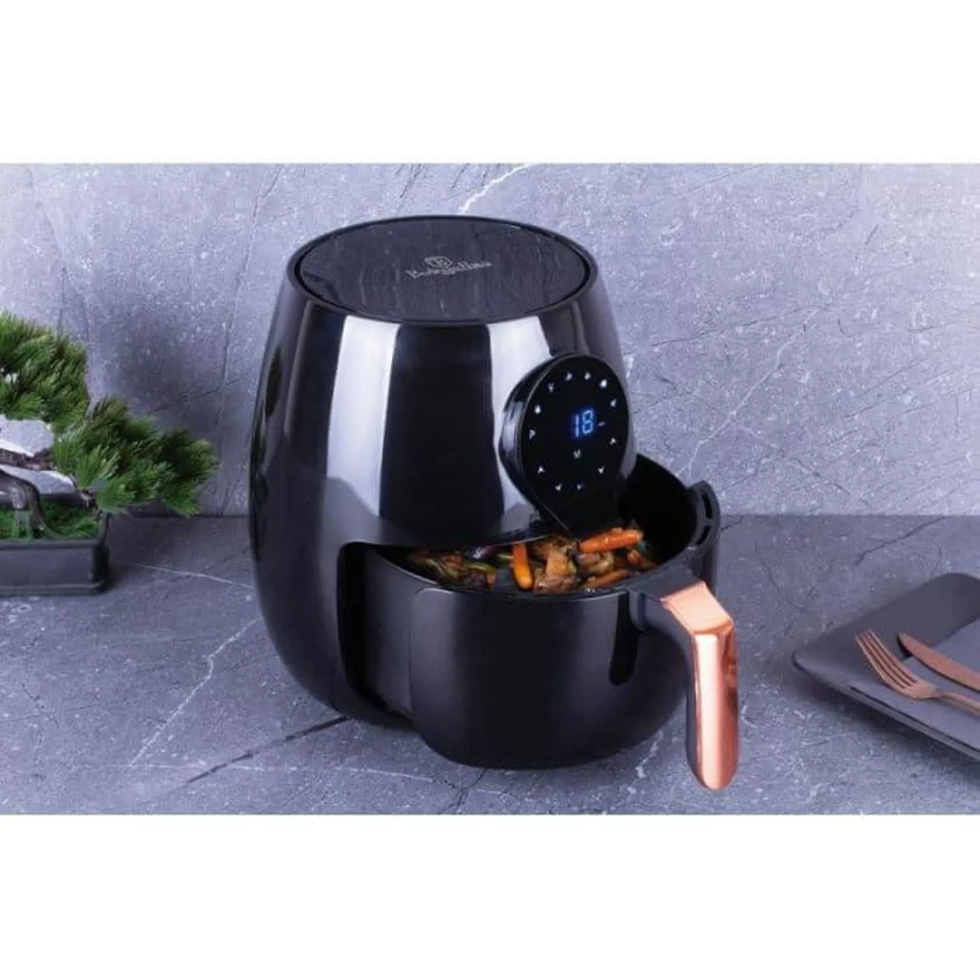 Friteuza cu aer cald, capacitate 5 L, Black Rose Berlinger Haus BH 9465