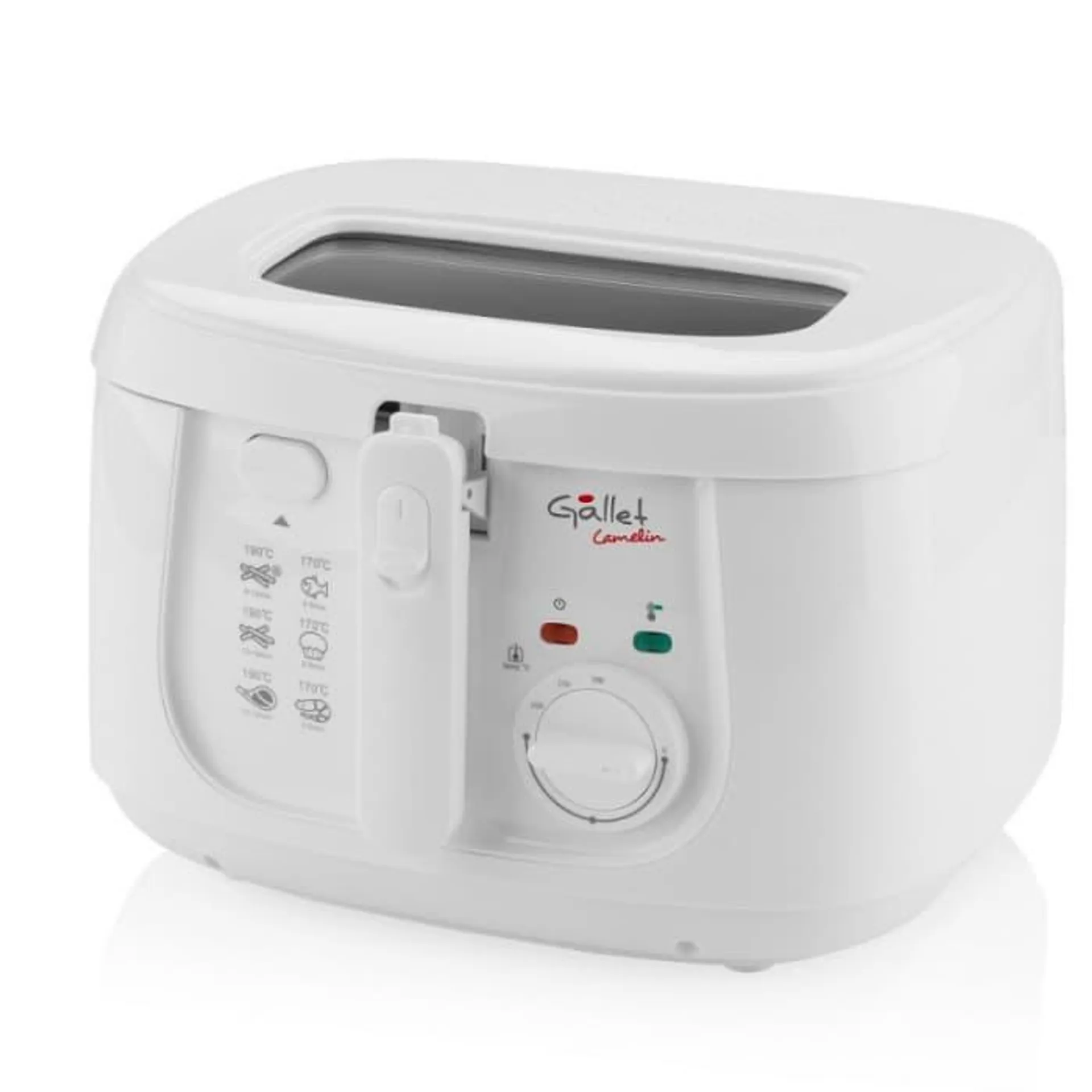 Friteuza GALLET CAMELIN DF165, 1800 W, 2,5L, Termostat reglabil, alb